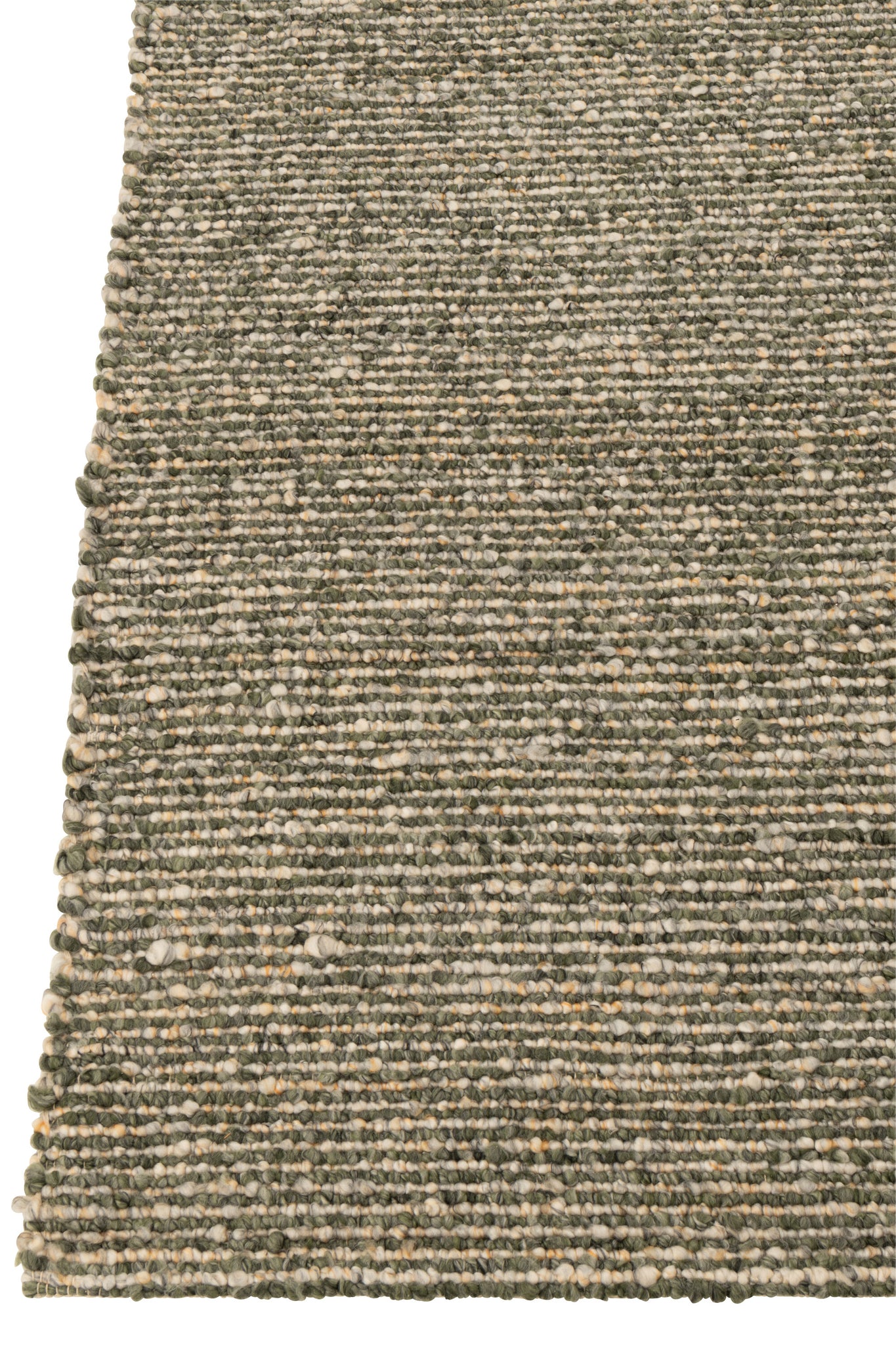Rug Woven Polyester Ecru/Olive