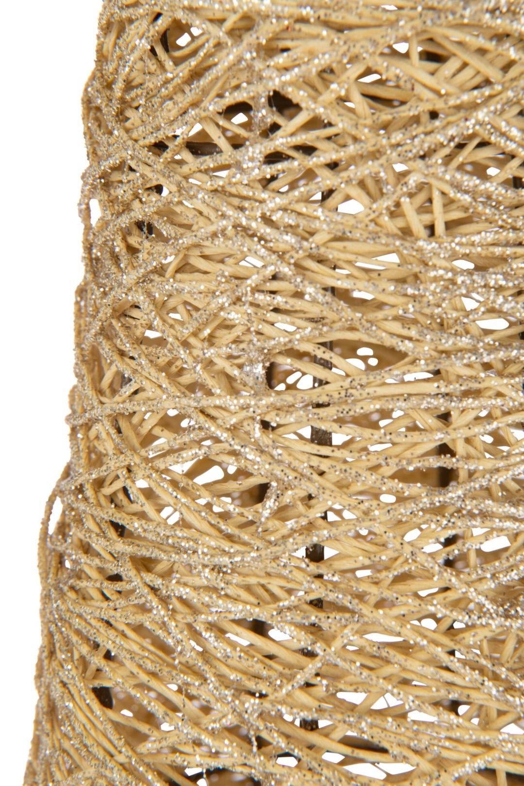 Decoratieve kerstboom op voet – papier en metaal, goud, 85 cm