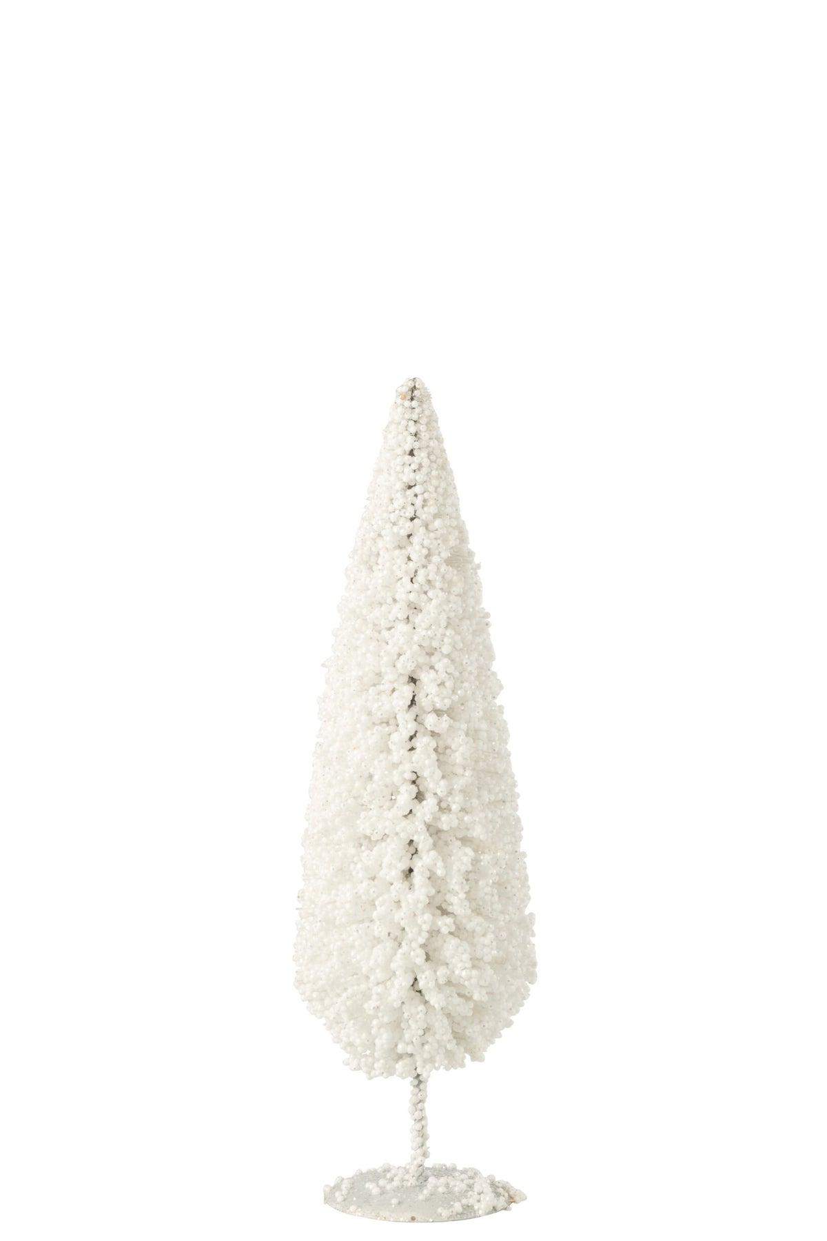 Kerstboom kunststof medium – kunststof, wit, 38 cm