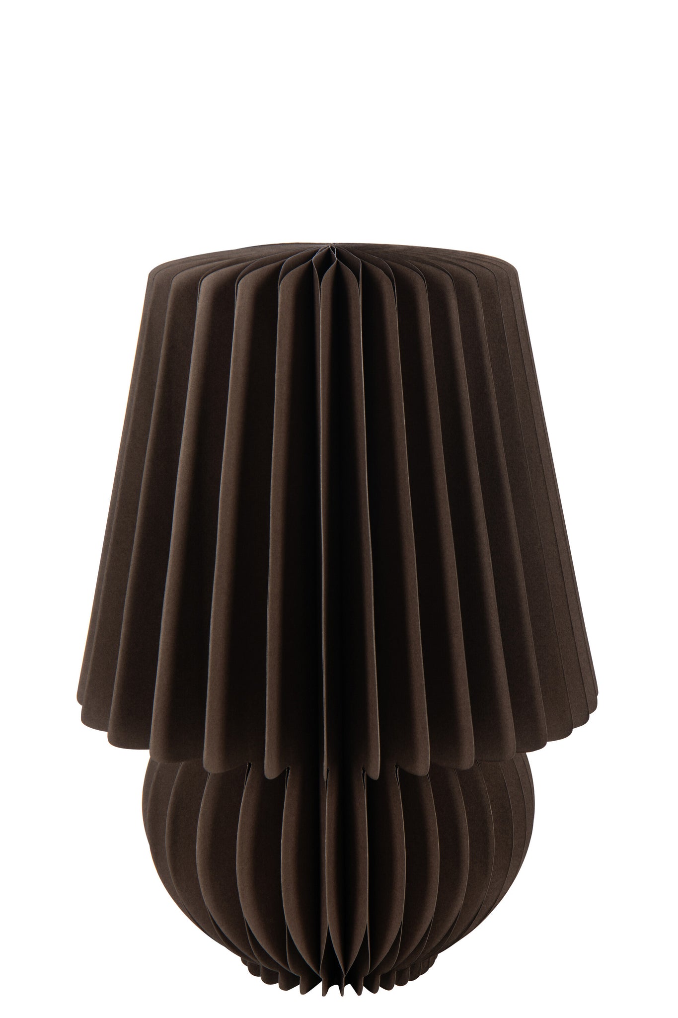Lamp Shade Foldable Paper Dark Brown
