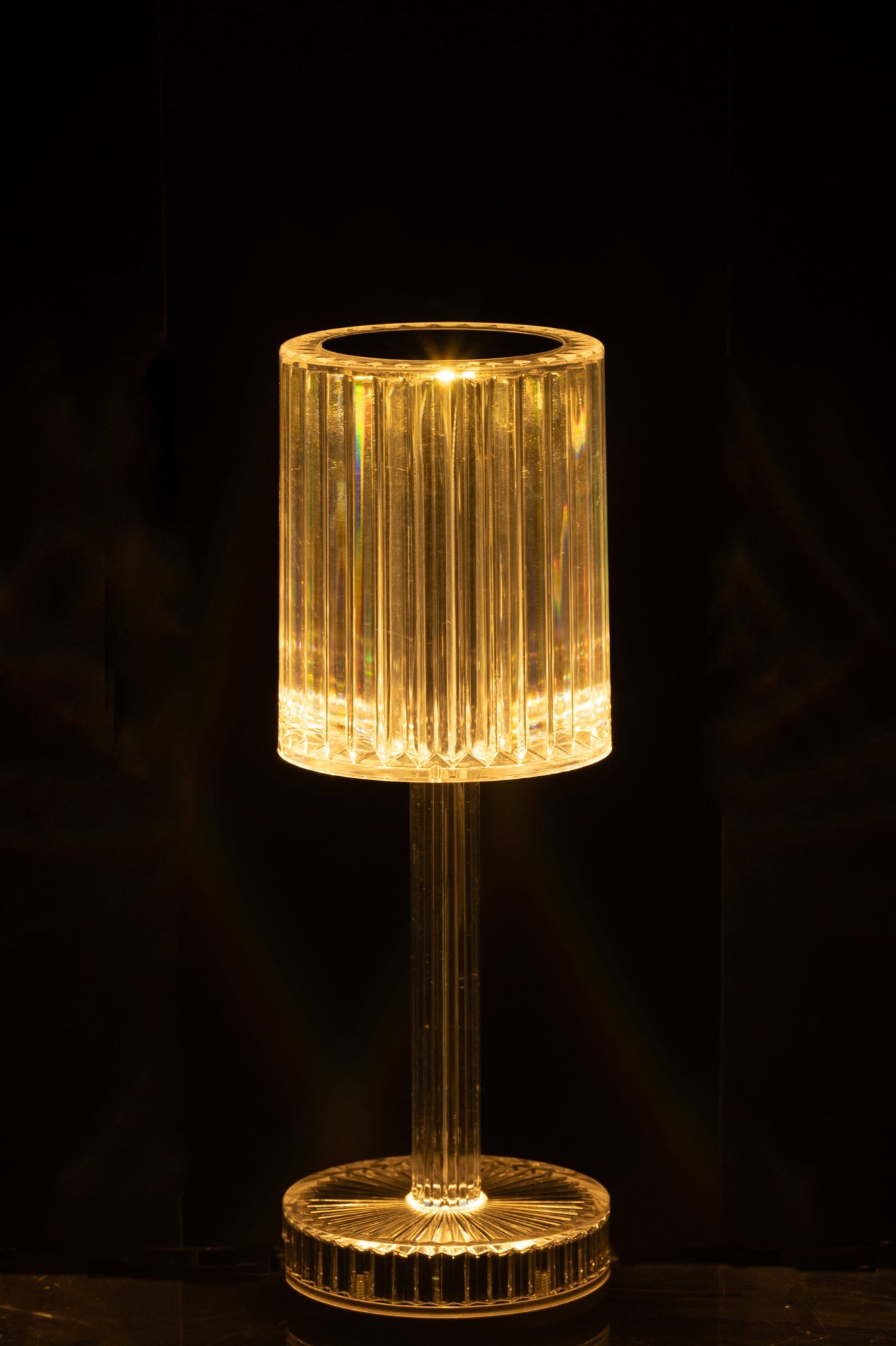 Tischleuchte Dimmbar Polystyrol Transparent