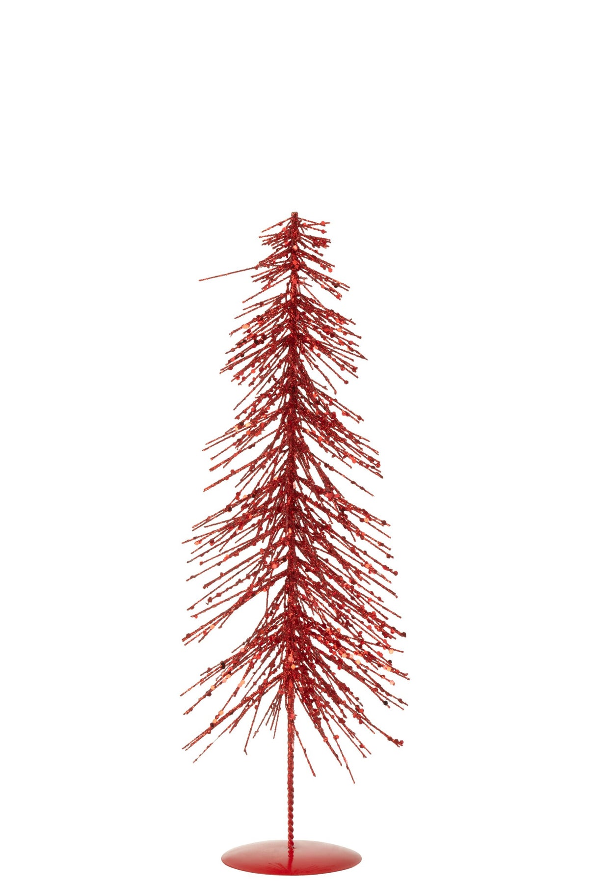 Decoratieve kerstboom glitter – ijzer en kunststof, kerstrood, 45 cm