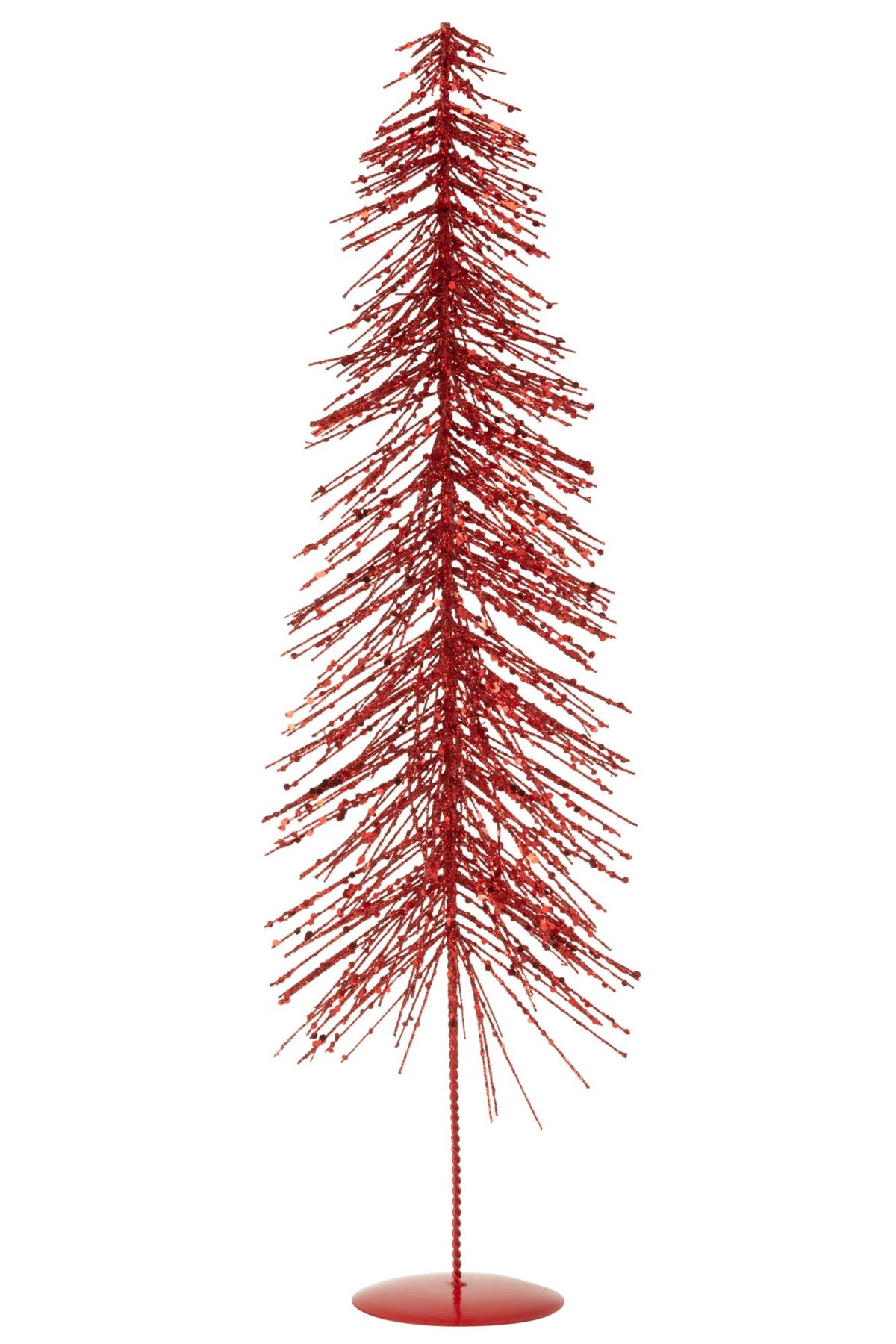 Decoratieve kerstboom glitter – ijzer en kunststof, kerstrood, 58 cm