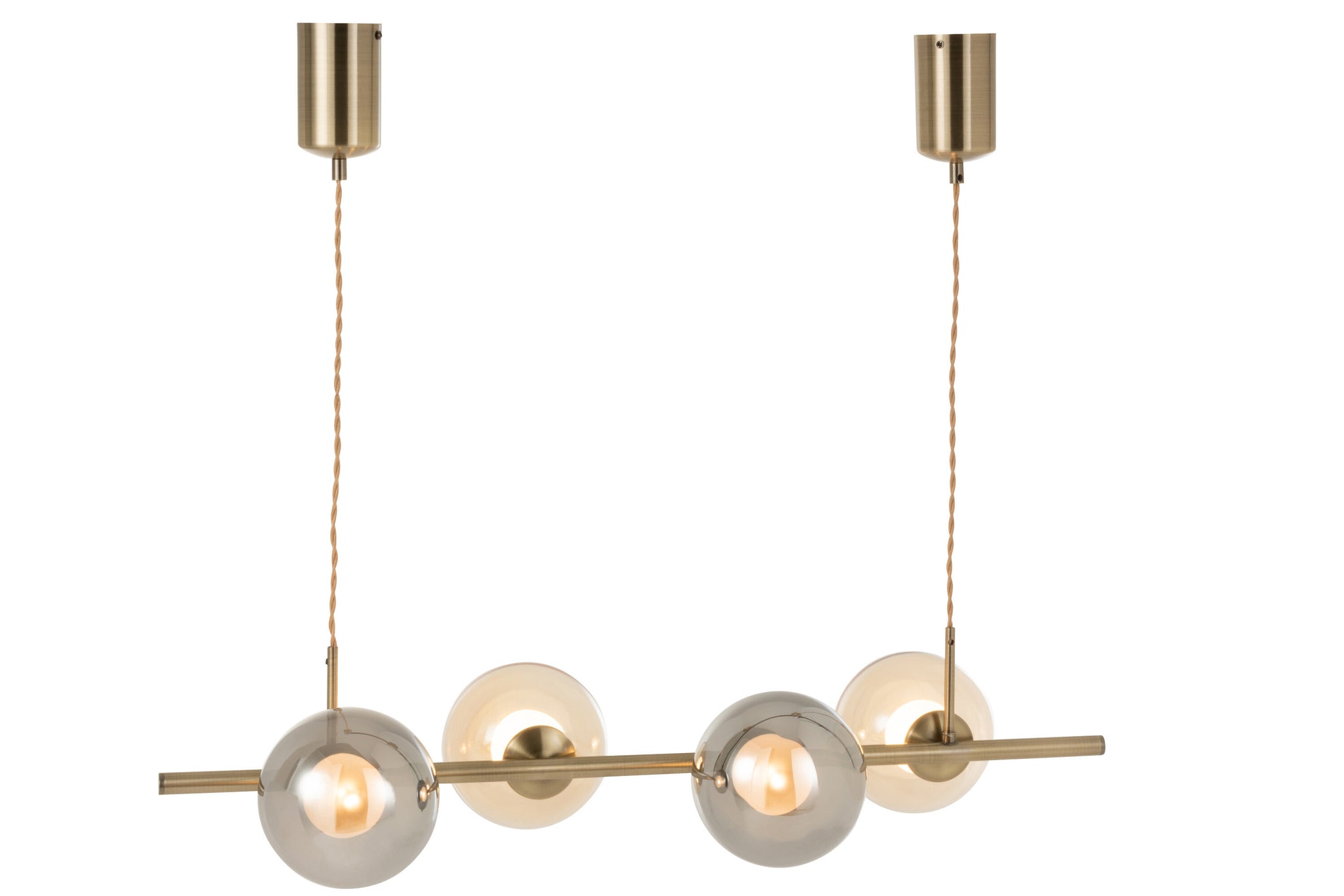 HANGLAMP YUKS 4 LAMPS STE GOLD