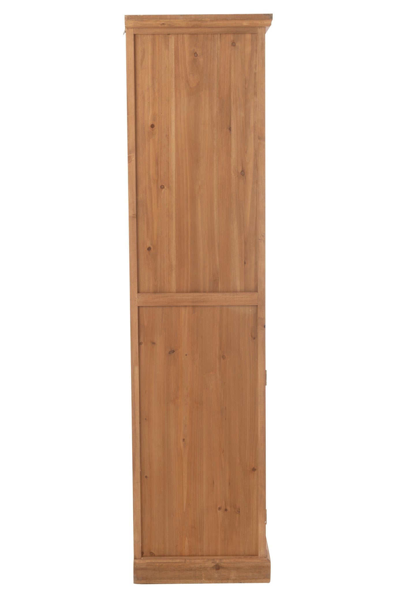 Barkast Hout Met Wijnrek Naturel 96x46x178 cm