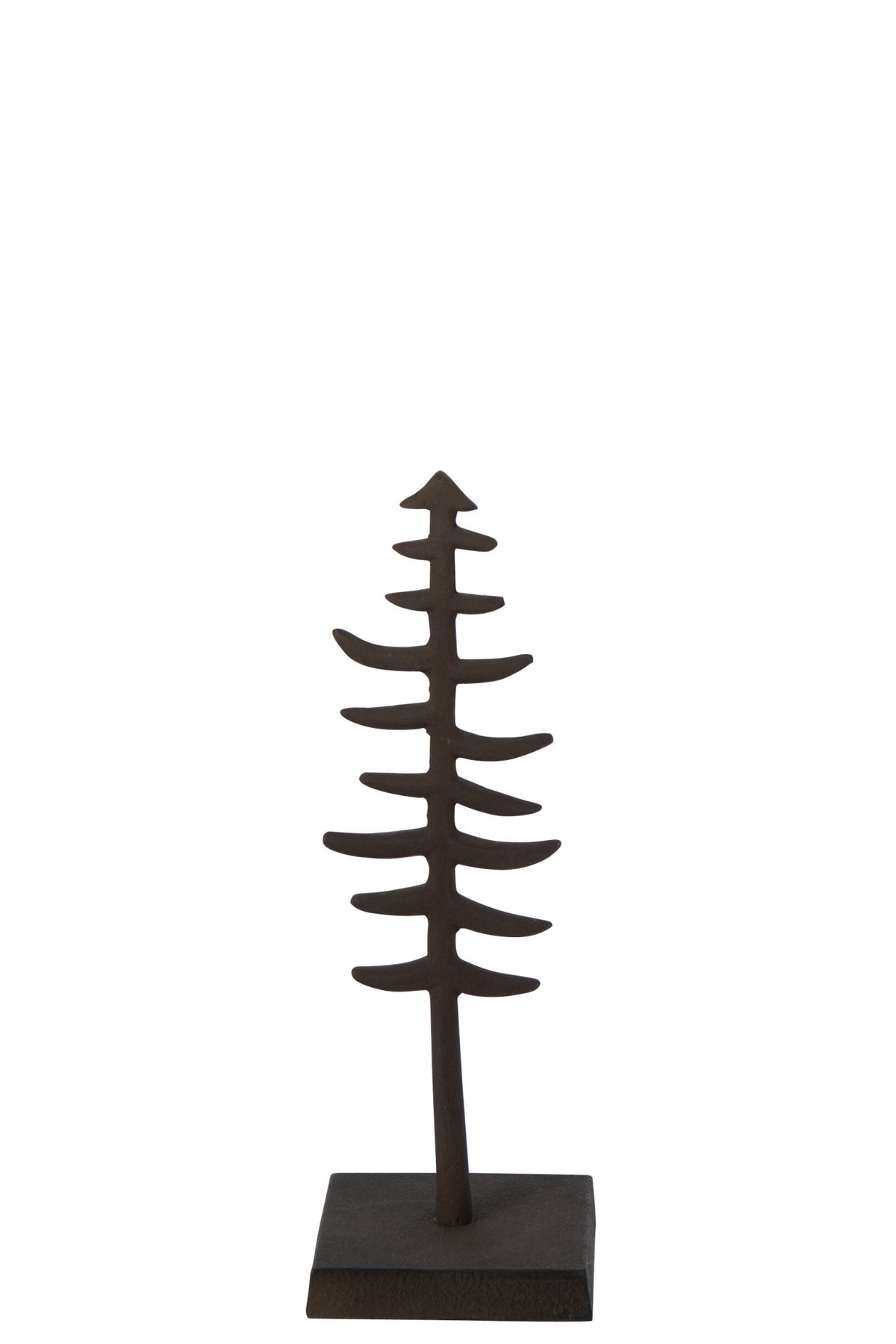Decoratieve kerstboom – aluminium, donkerbruin, 37 cm