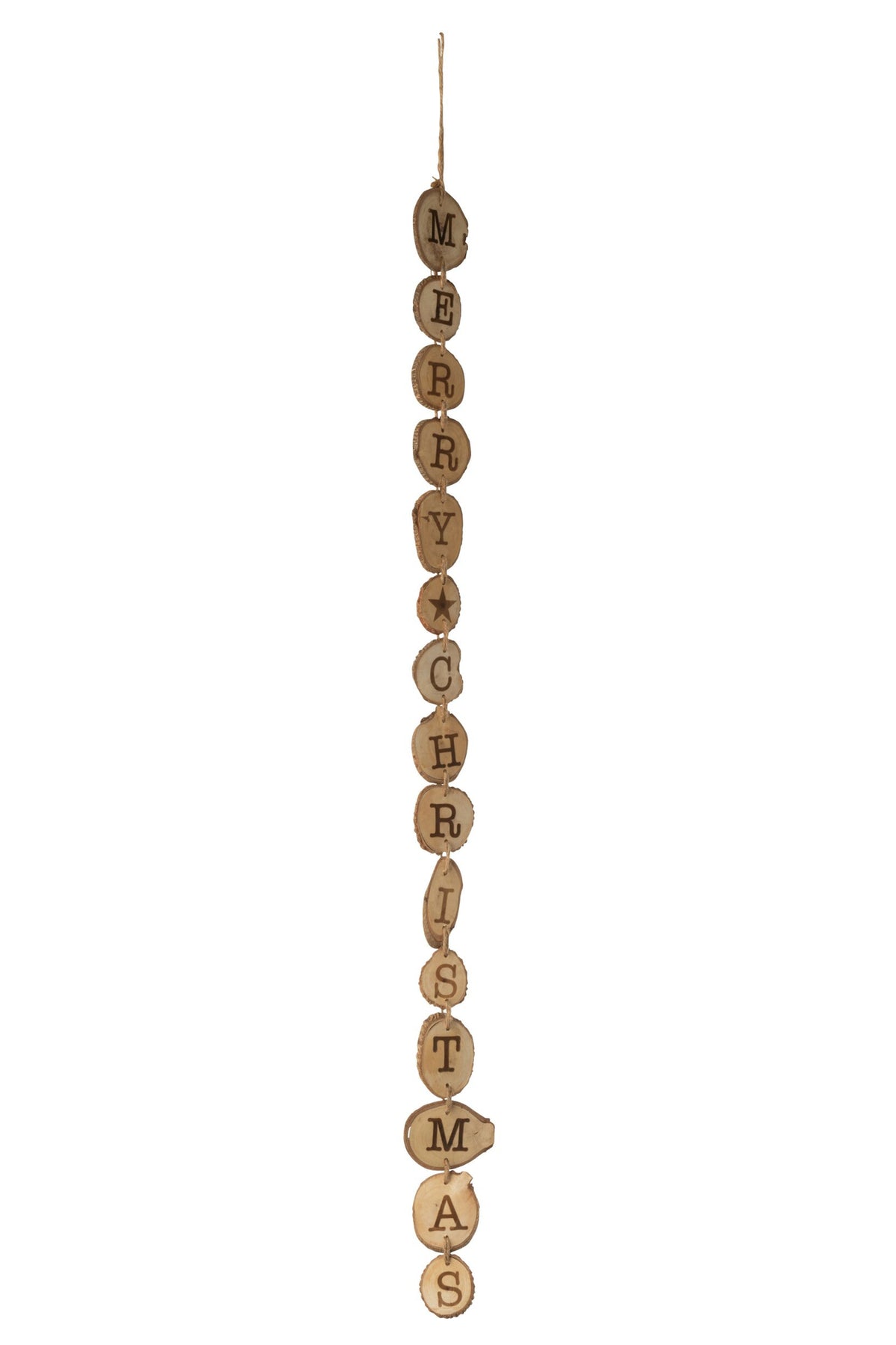 Slinger Merry Christmas – albasiahout, naturel, 90 cm