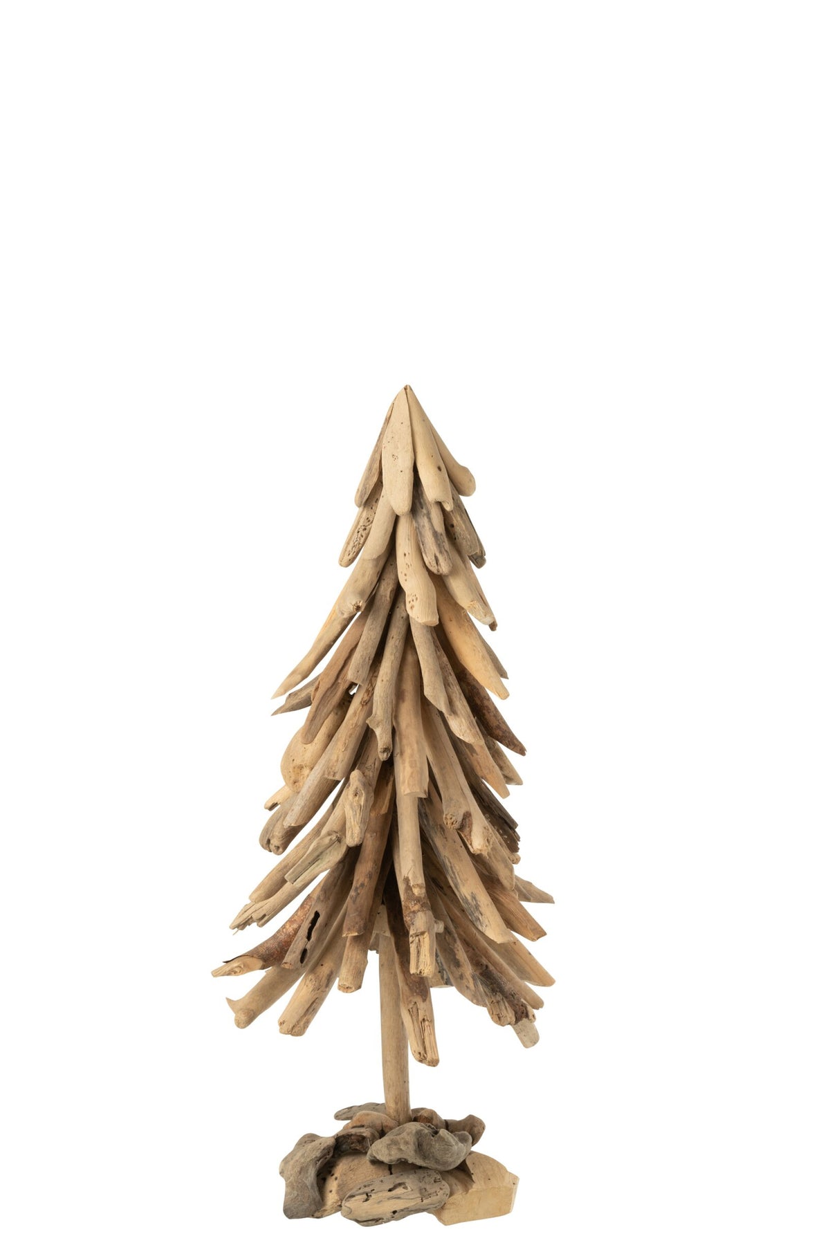 Kerstboom drijfhout op voet groot – drijfhout, naturel, 70 cm