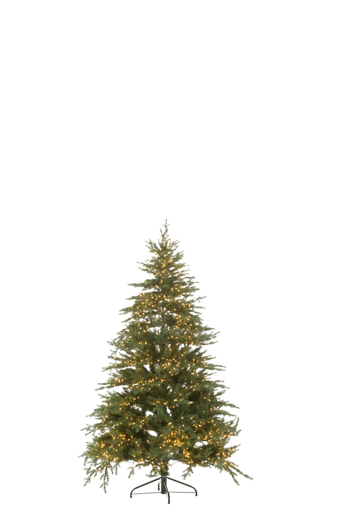 Kunstkerstboom met 1600 LED – donkergroen, 190 cm