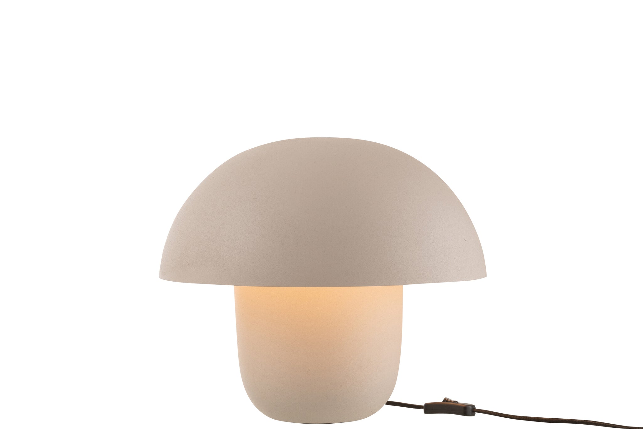 Table Lamp Iron Greige Medium