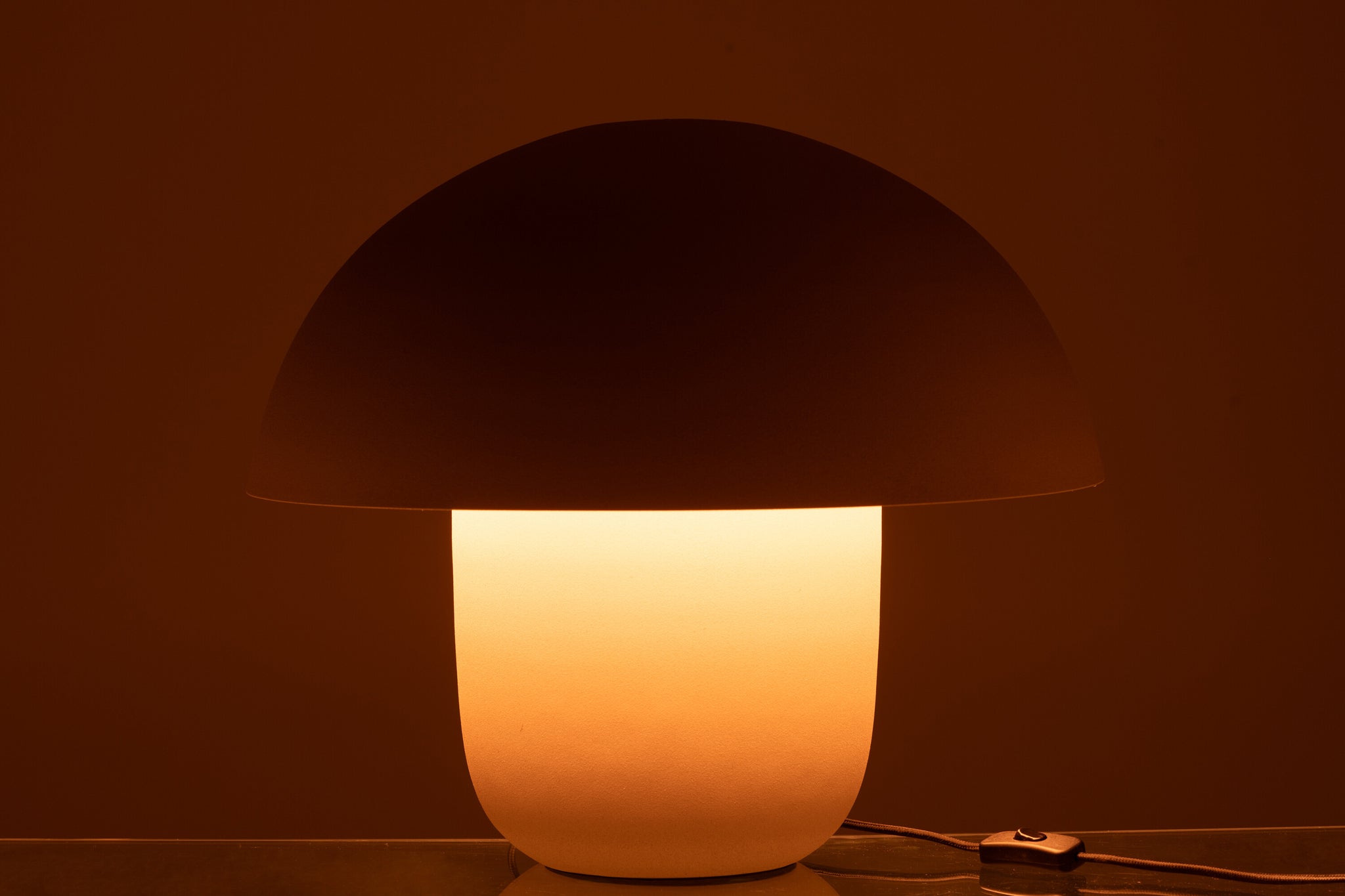 Table Lamp Iron Greige Large