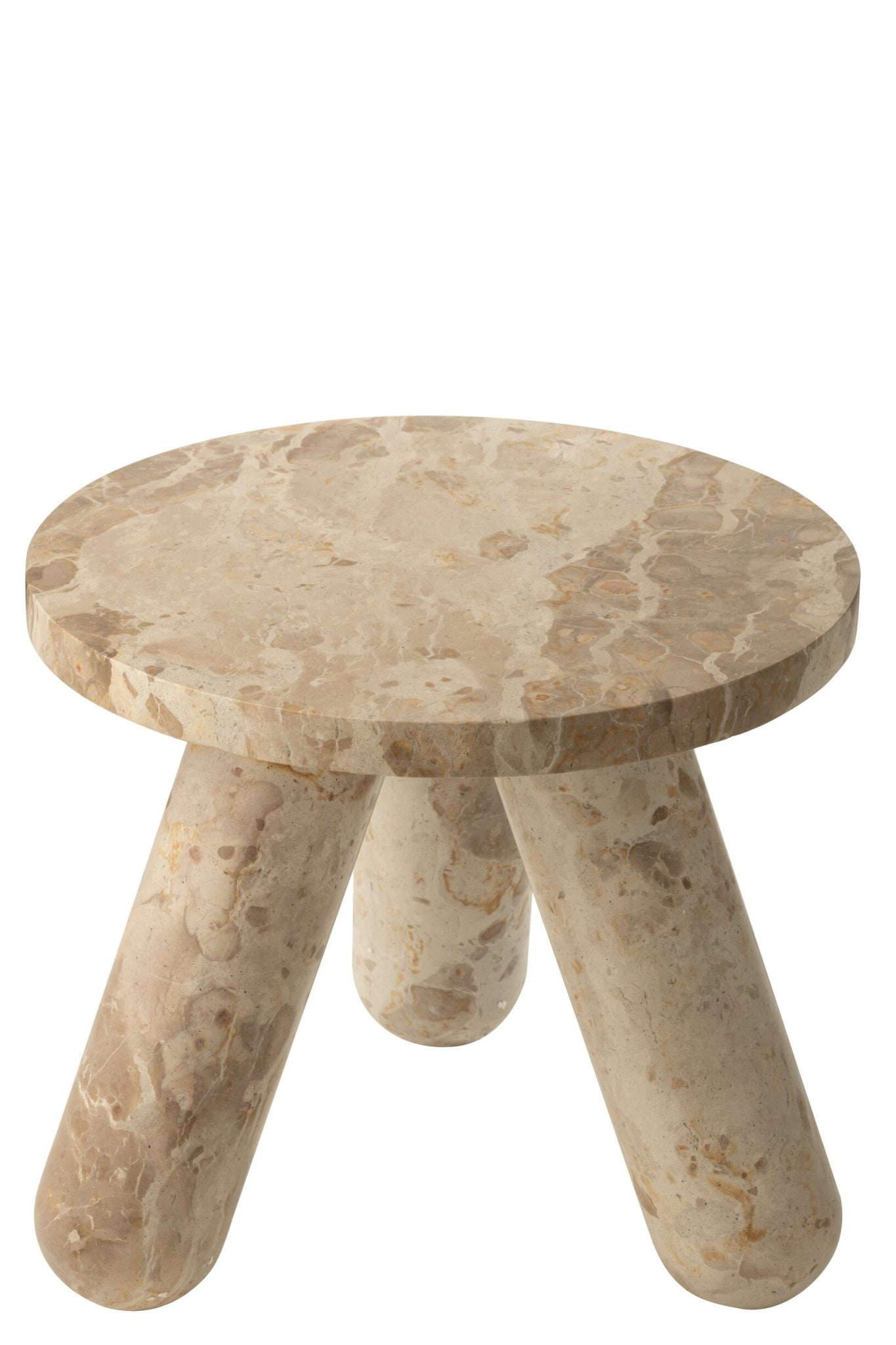 Beistelltisch Rund Marmor Beige