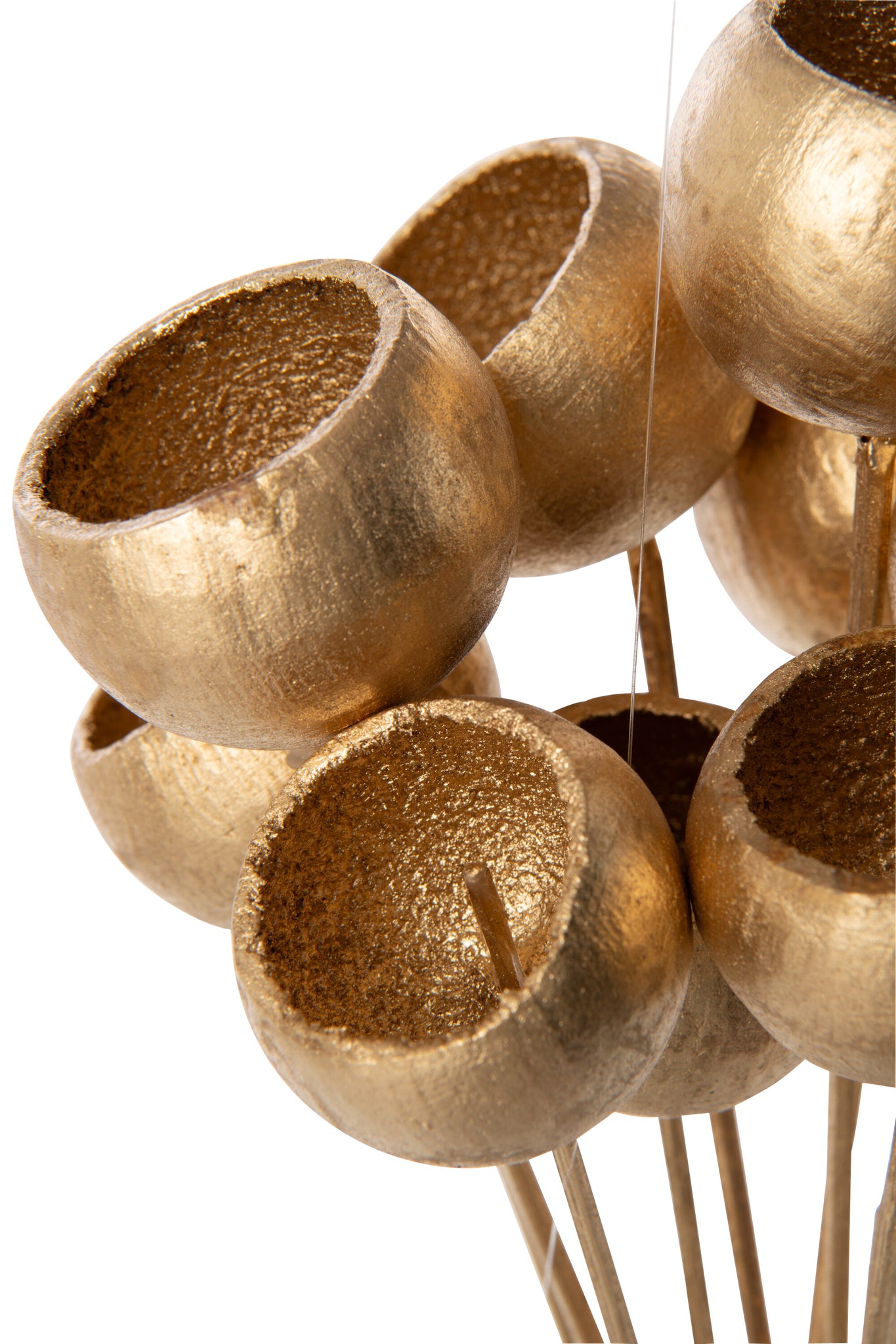 Bundle Of 10 Branch Dry Flower Gold Colored