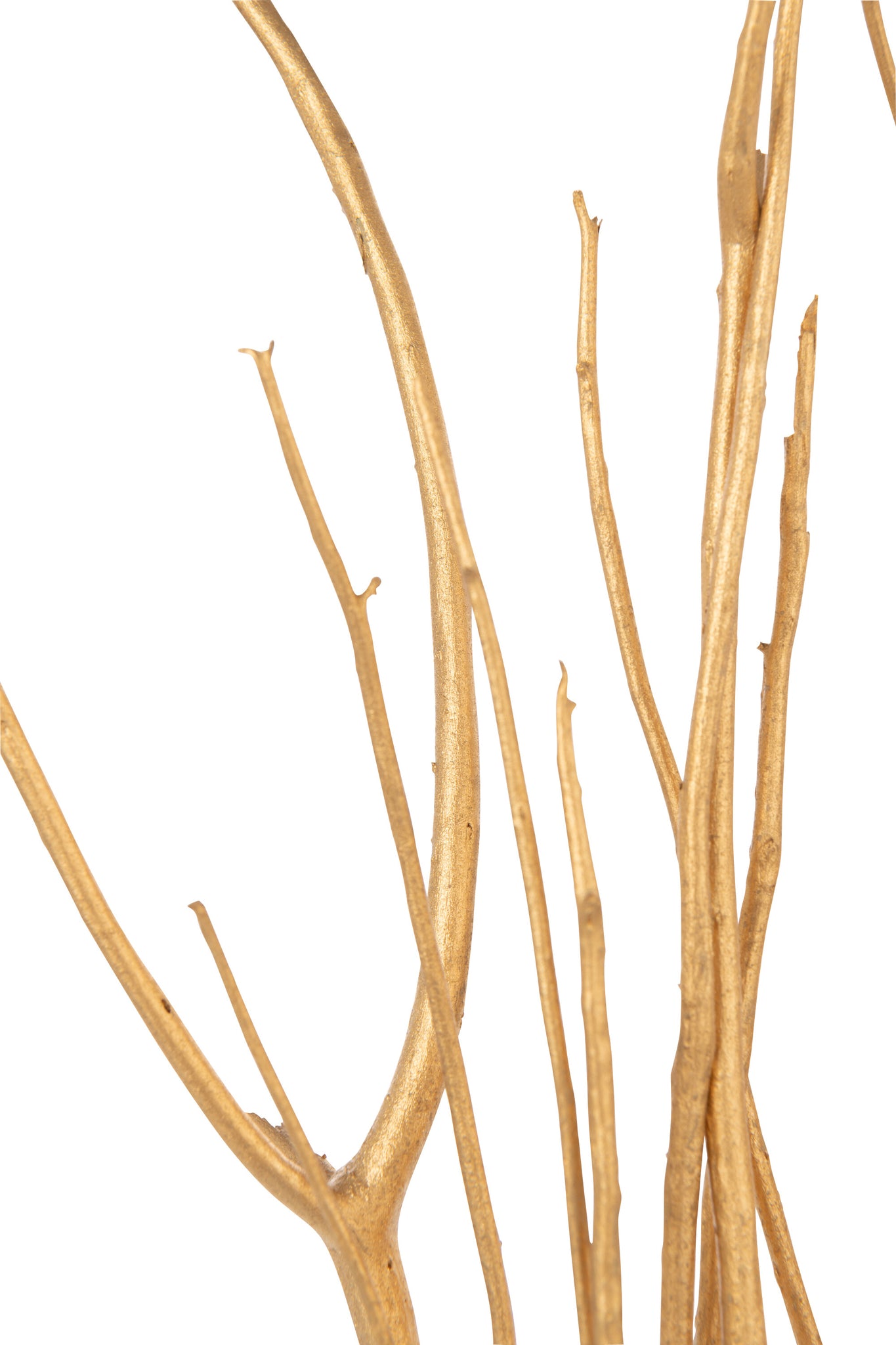 Bundle Of 10 Branch Dry Flower Gold Colored Small