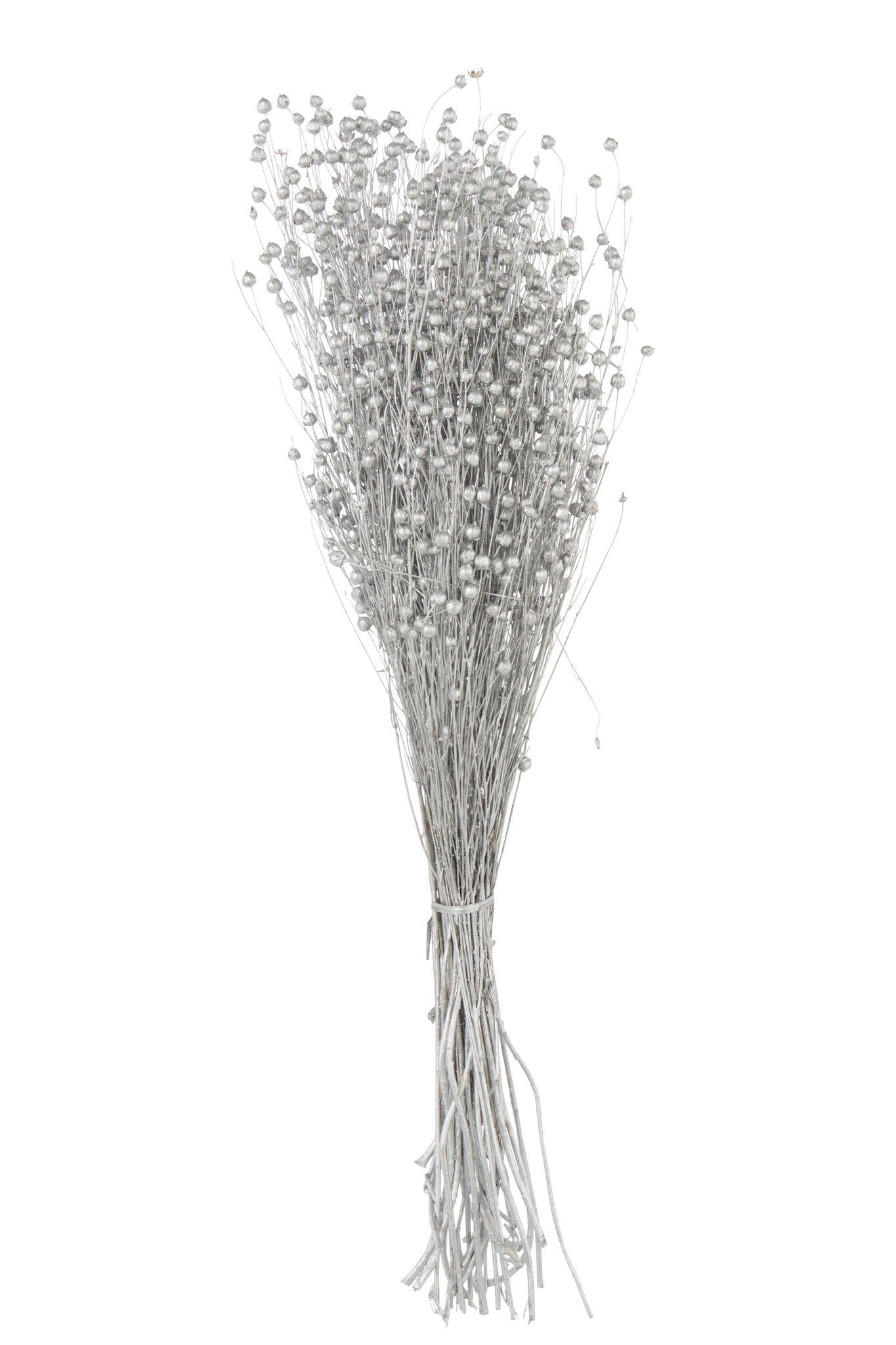 Linen Dry Flower Silver Colored