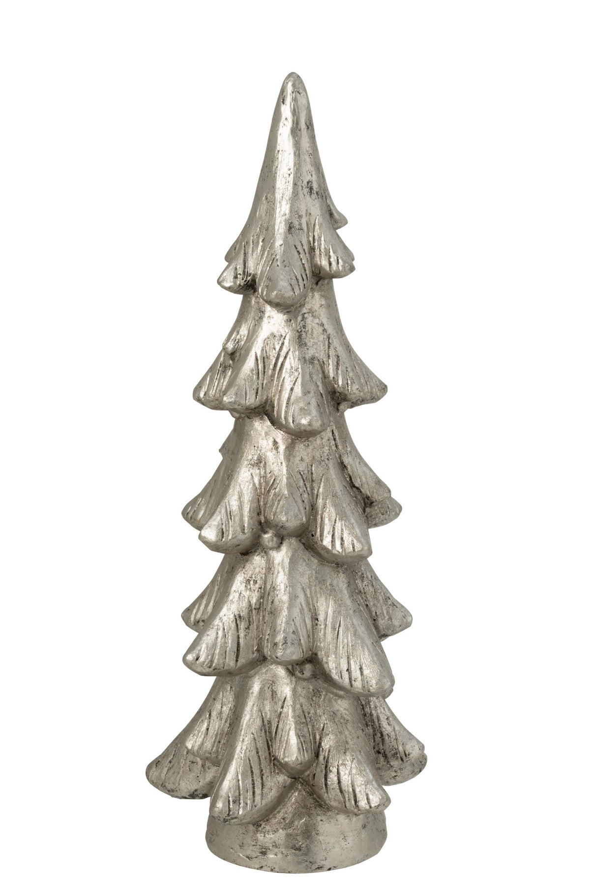 Decoratieve kerstboom op voet – magnesia, zilver, 74 cm
