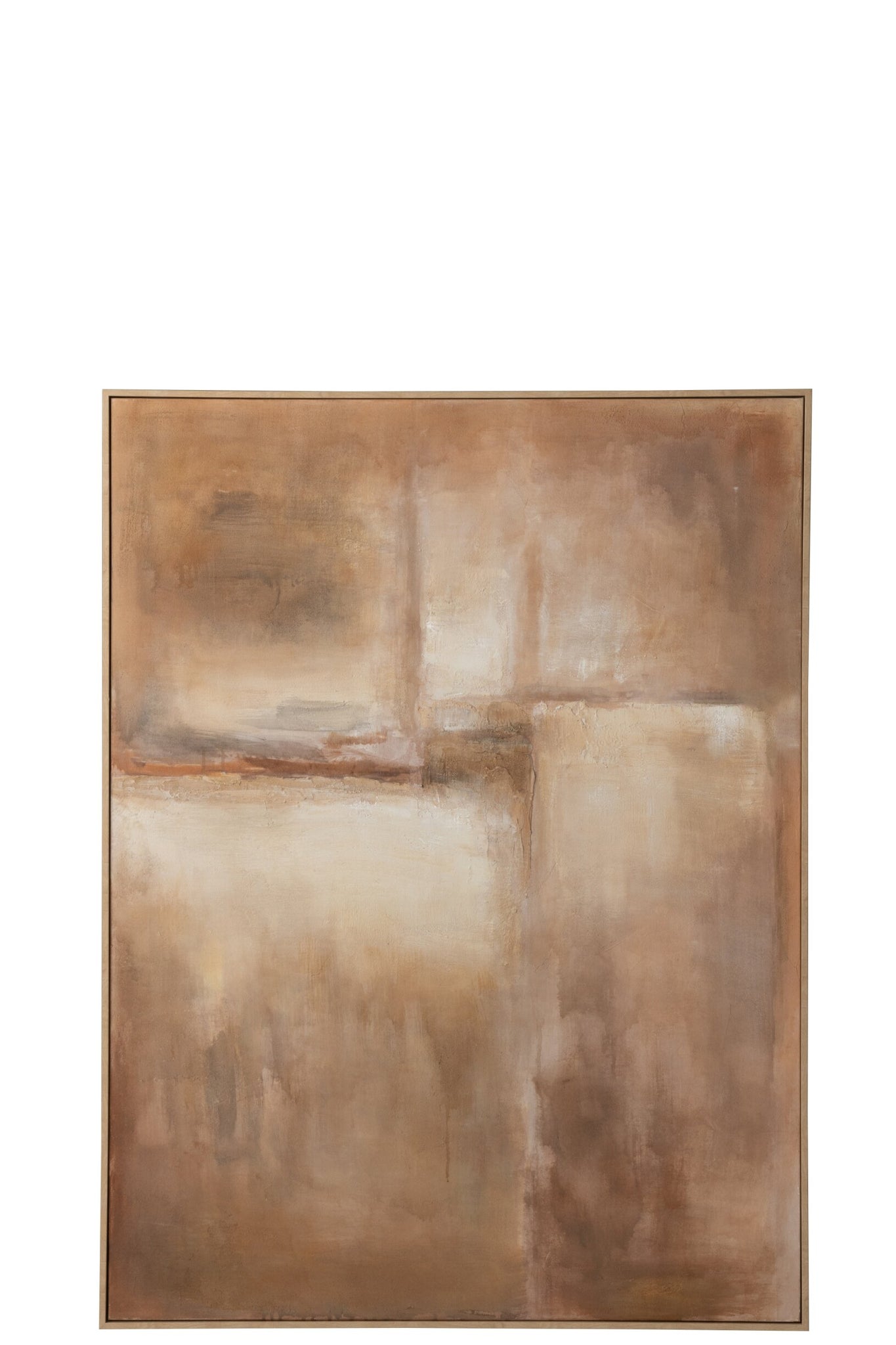 Wandpaneel Abstrakt – Kiefernholz, braun, 122x92 cm