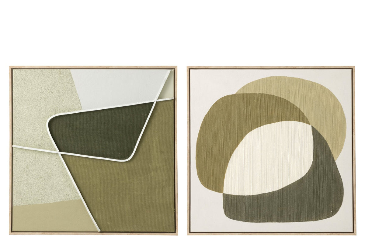 Wandpaneel Geometric – mdf, multicolour, 50x50 cm