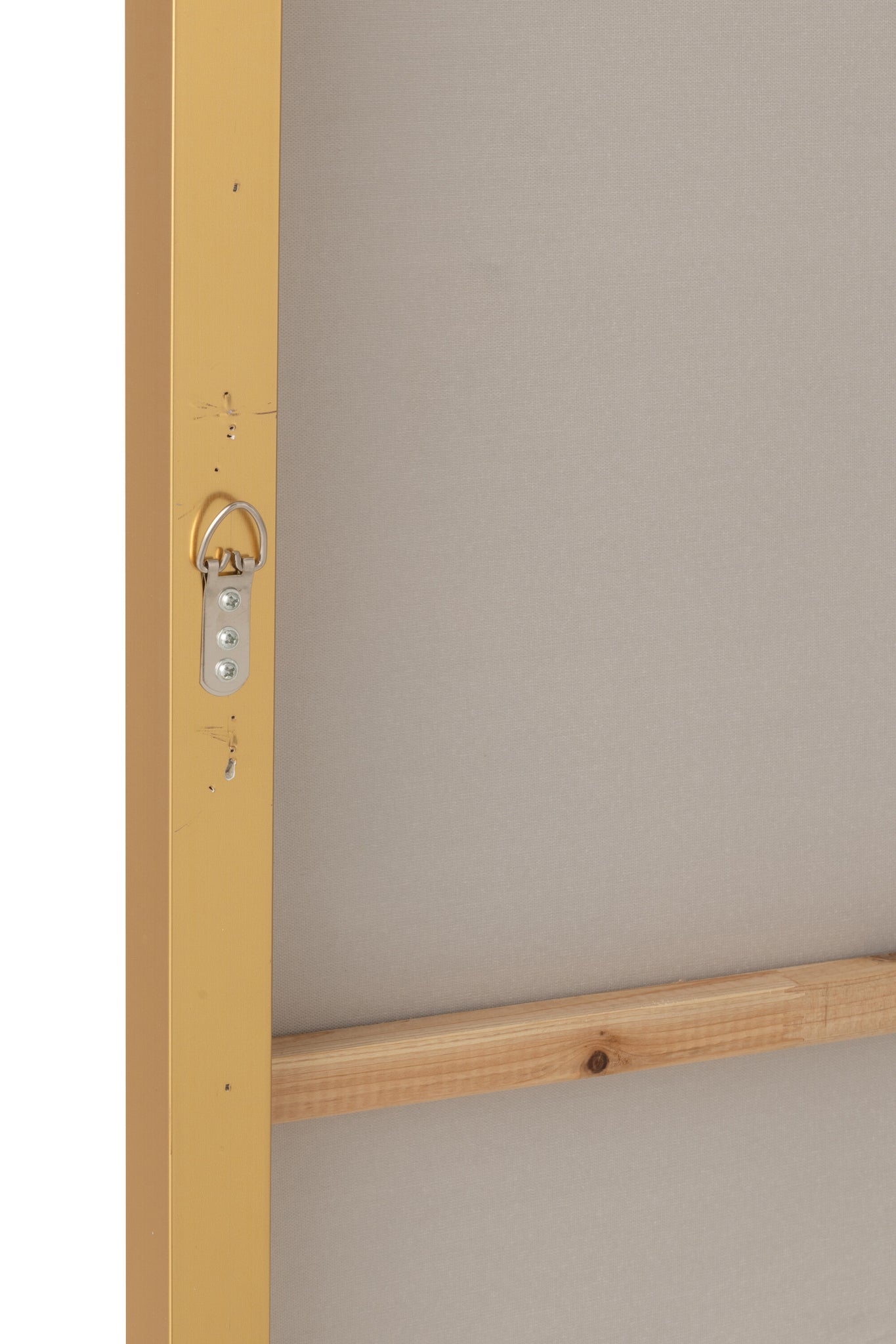 Painting Men Hanging Rectangle Acrylic White/Gold Colored