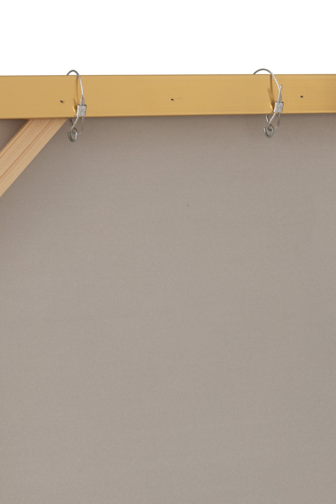 Painting Men Hanging Rectangle Acrylic White/Gold Colored