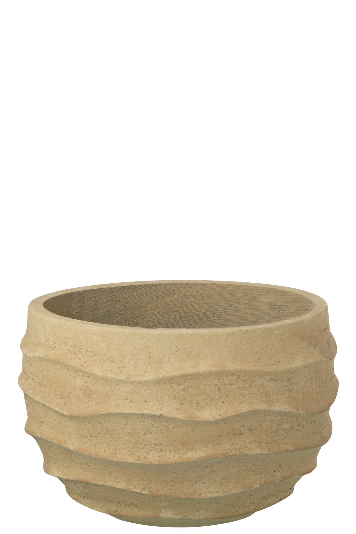Blumentopf Waves + Outdoor Sand Beige Klein
