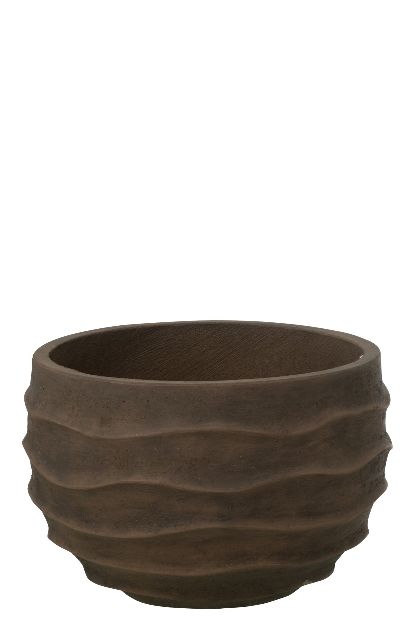 Bloempot Waves outdoor – zand, donkerbruin, S
