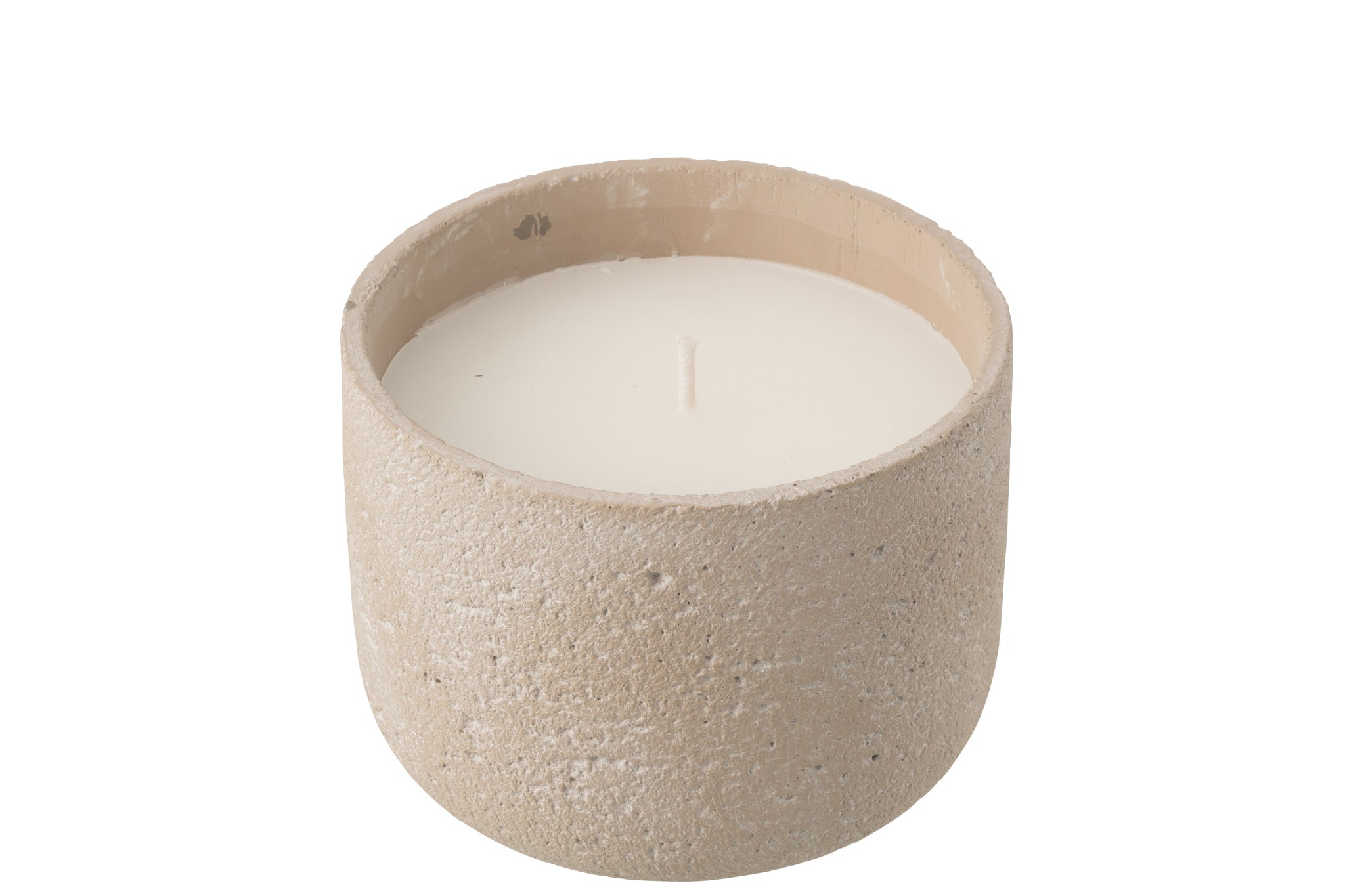 Outdoor Candle 47H Round Paraffin Light Beige Large