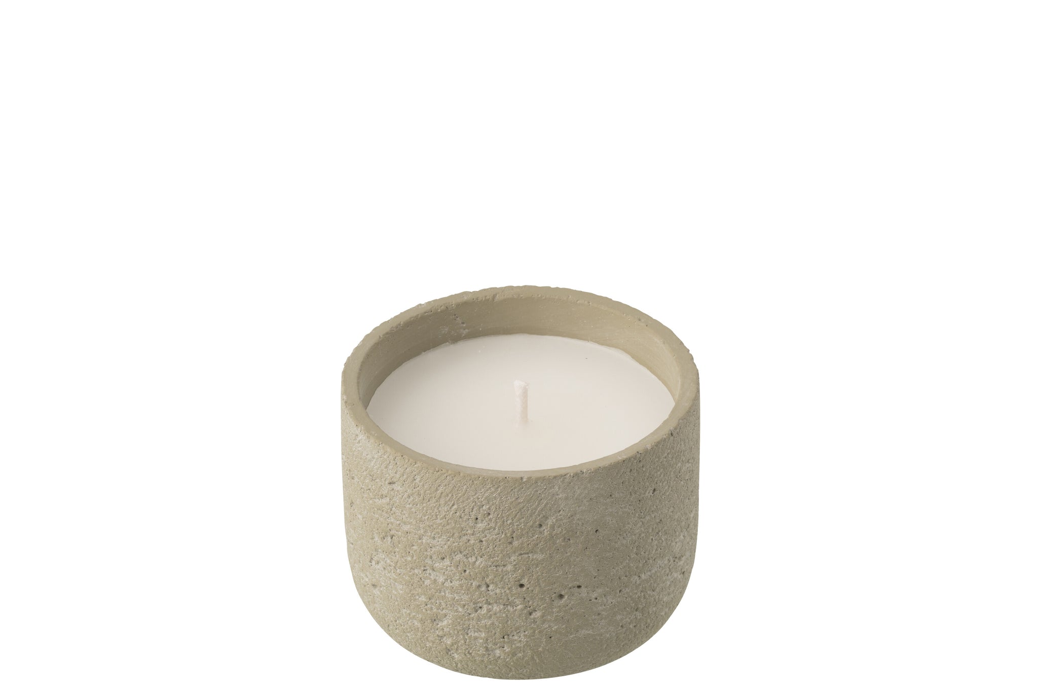 Outdoor Candle 16H Round Paraffin Light Green Small