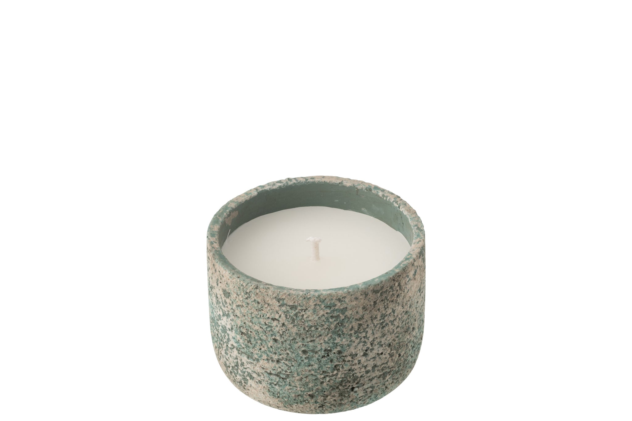 Outdoor Candle 16H Round Paraffin Turquoise Small