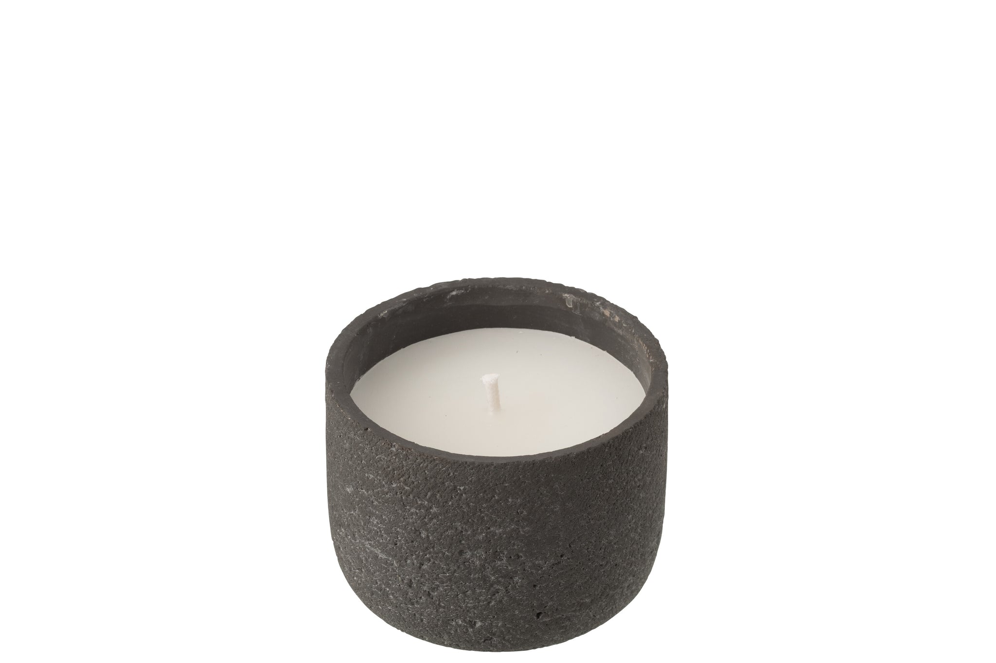 Outdoor Candle 16H Round Paraffin Dark Grey Small