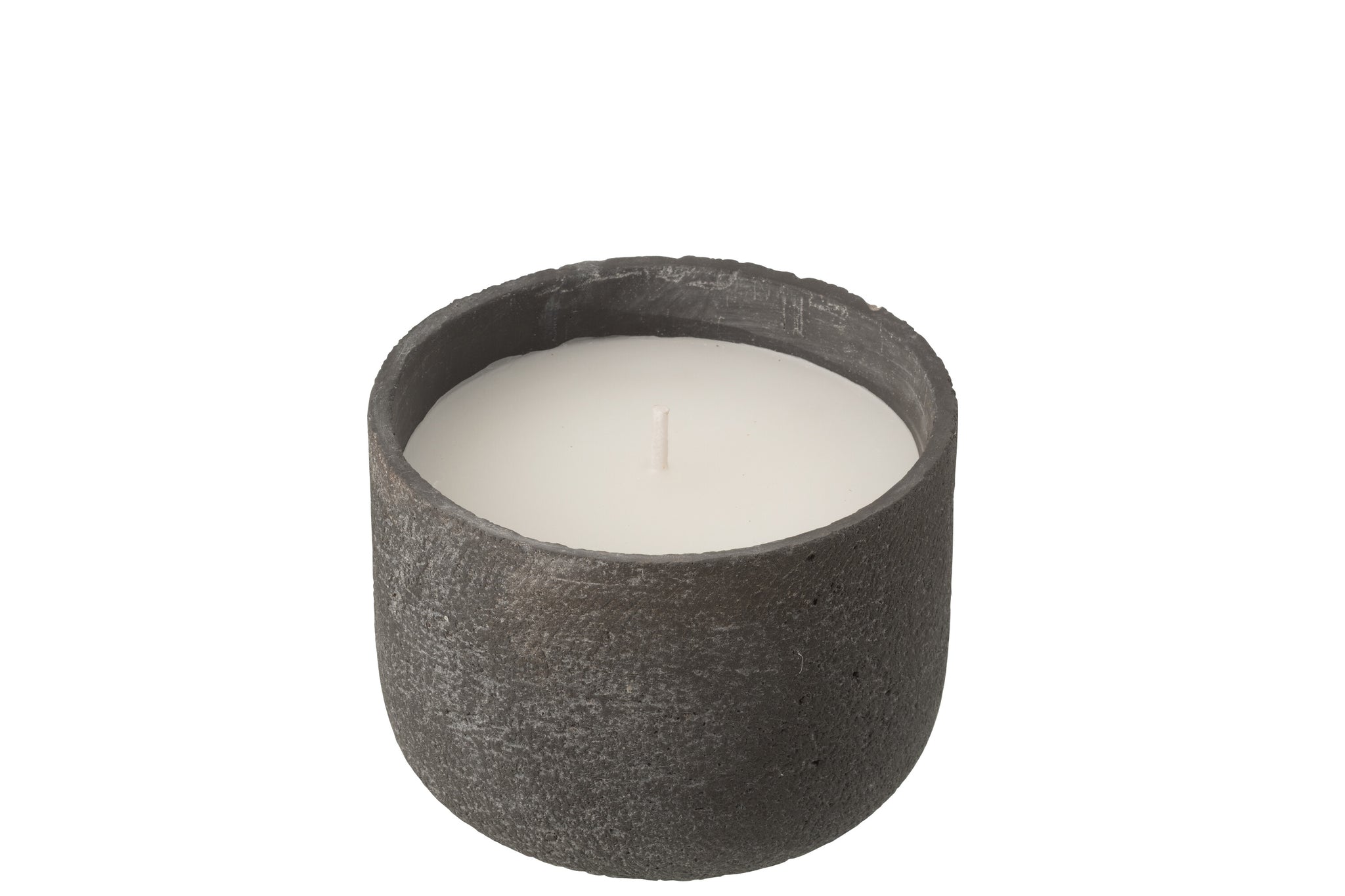 Outdoor Candle 31H Round Paraffin Dark Grey Medium