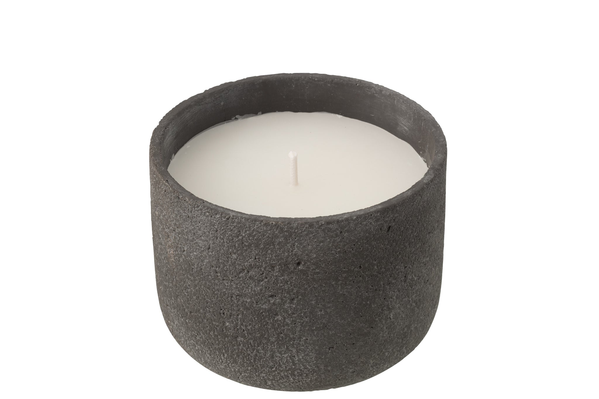 Outdoor Candle 47H Round Paraffin Dark Grey Large
