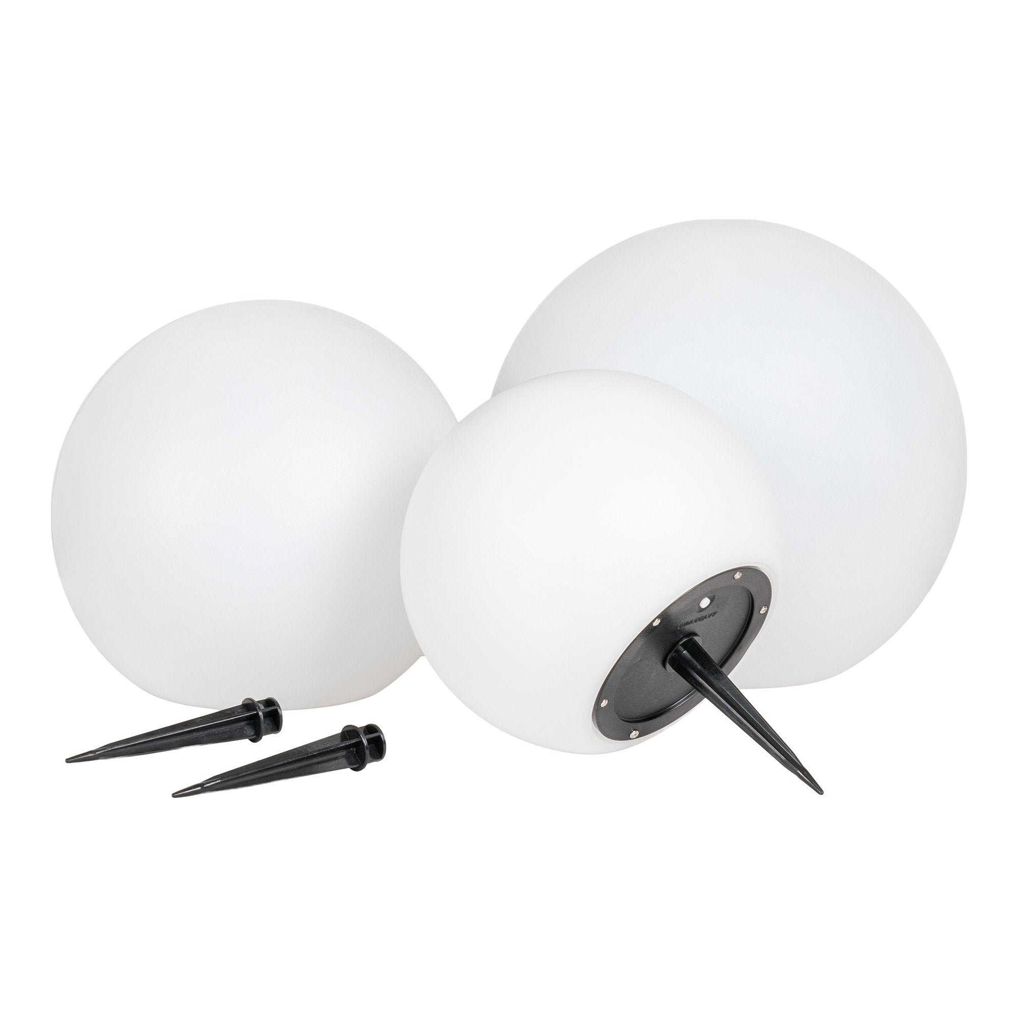 Lifton LED Lamp - Lamp, rechargeable with integrated solar panel, white set of 3
