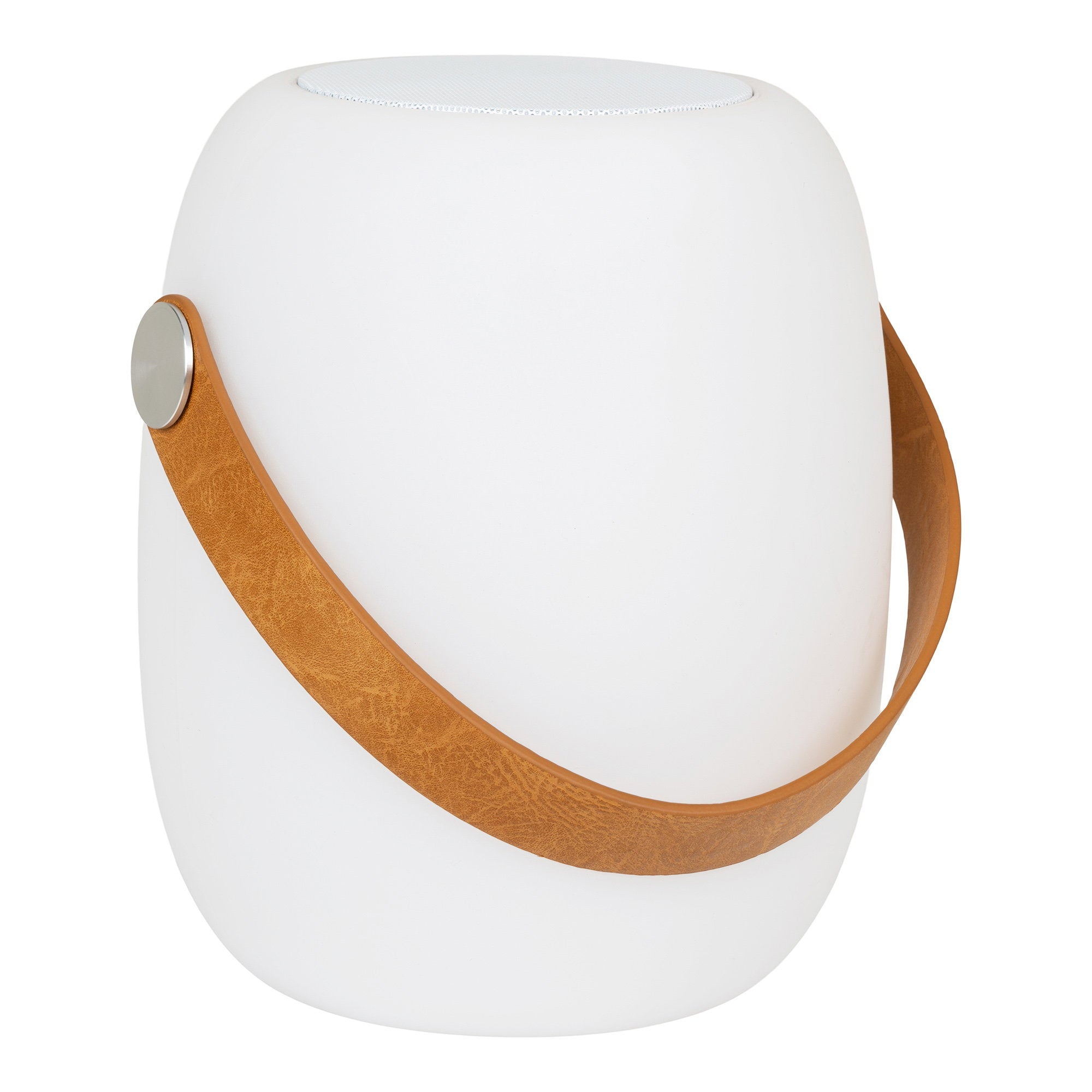 Cardiff LED Lampe – Lampe mit Gurt, Bluetooth-Lautsprecher, wiederaufladbar, weiß
