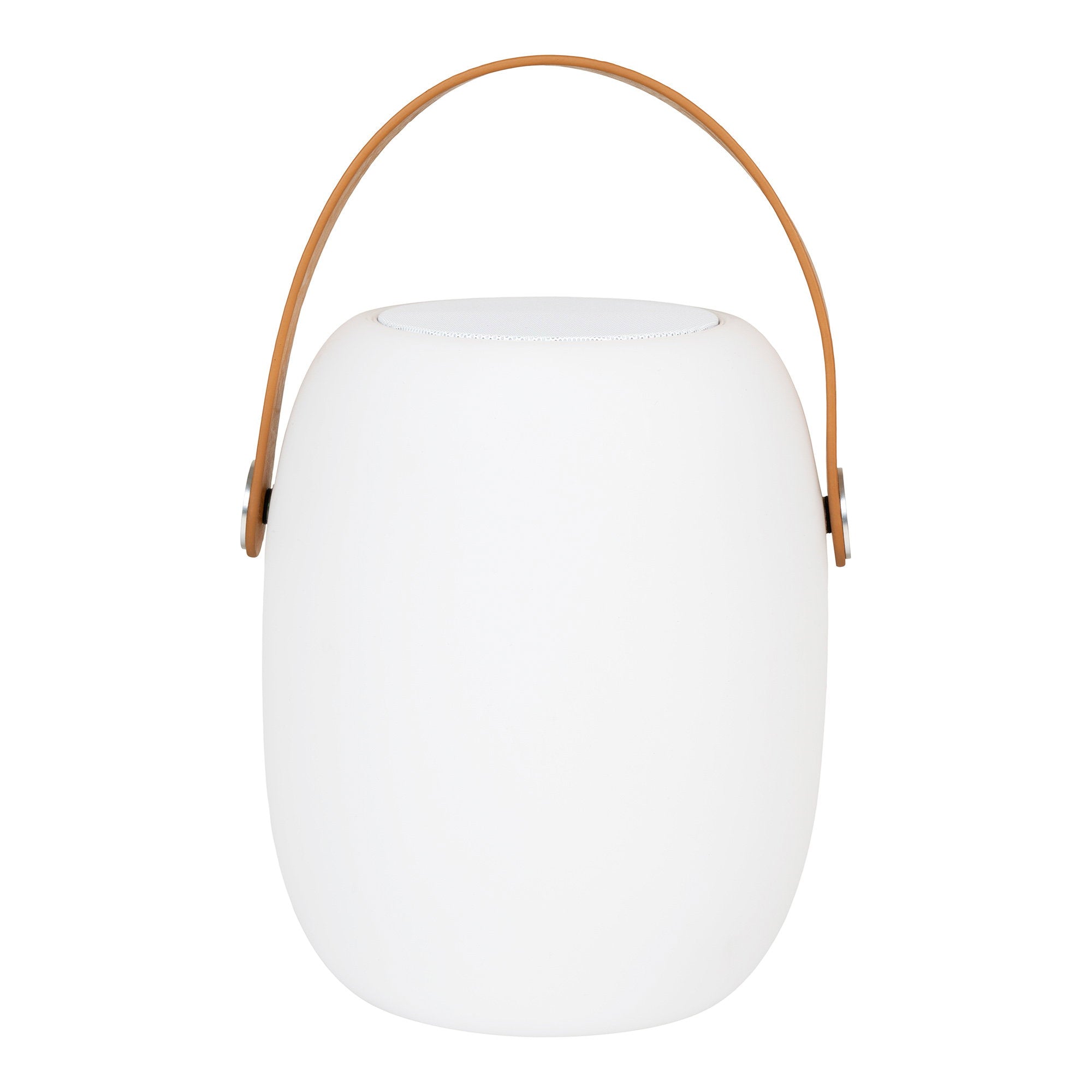 Cardiff LED Lampe – Lampe mit Gurt, Bluetooth-Lautsprecher, wiederaufladbar, weiß