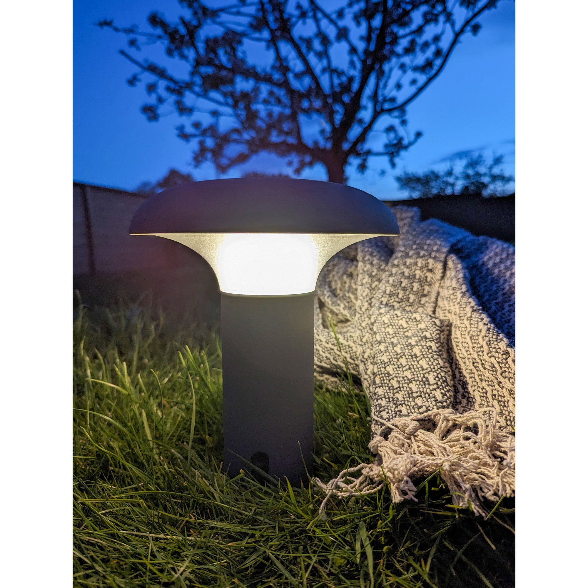 Ramsey LED Lamp - Lamp, rechargeable, grey