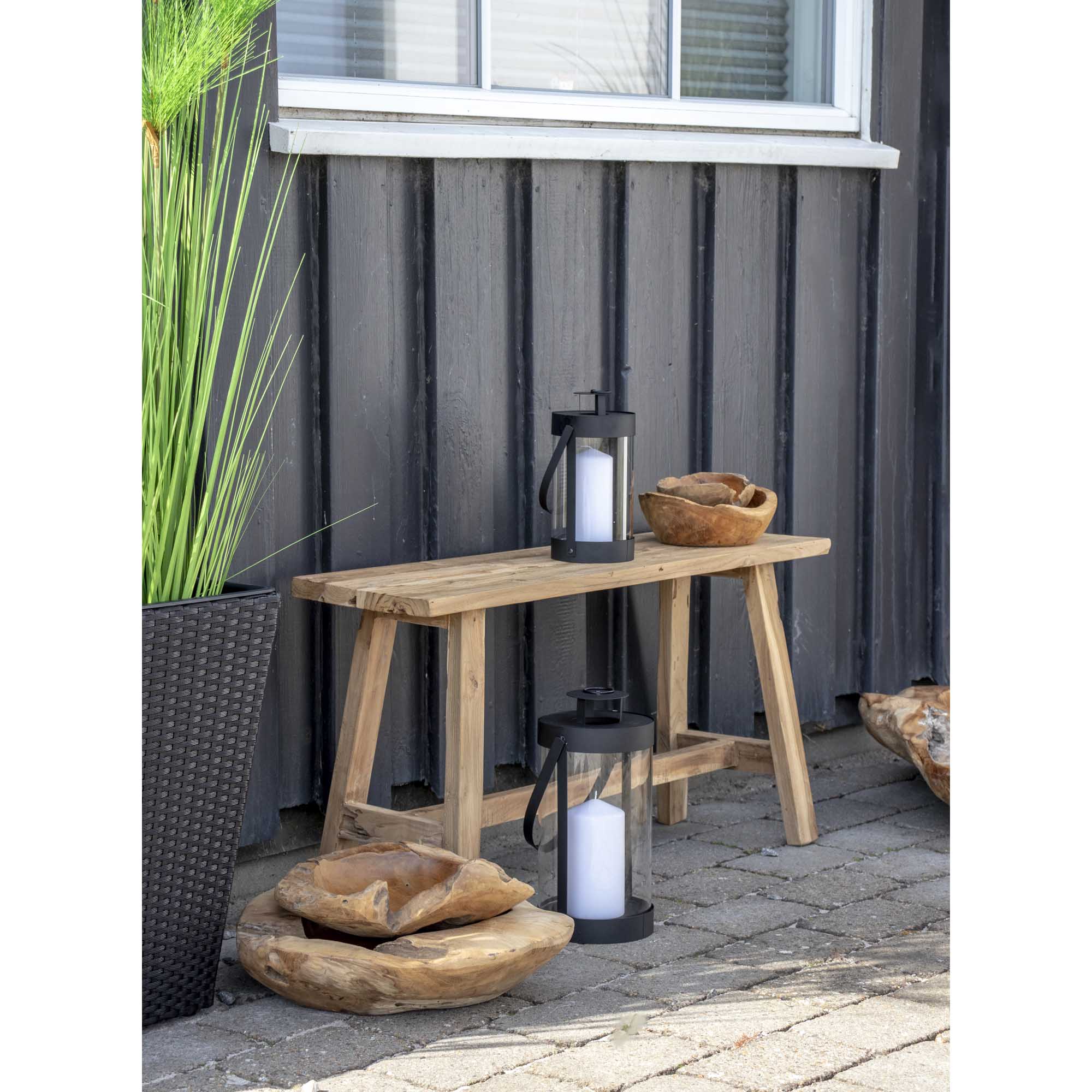 Bondi Lanterns - Lanterns, steel/glass, black set of 2