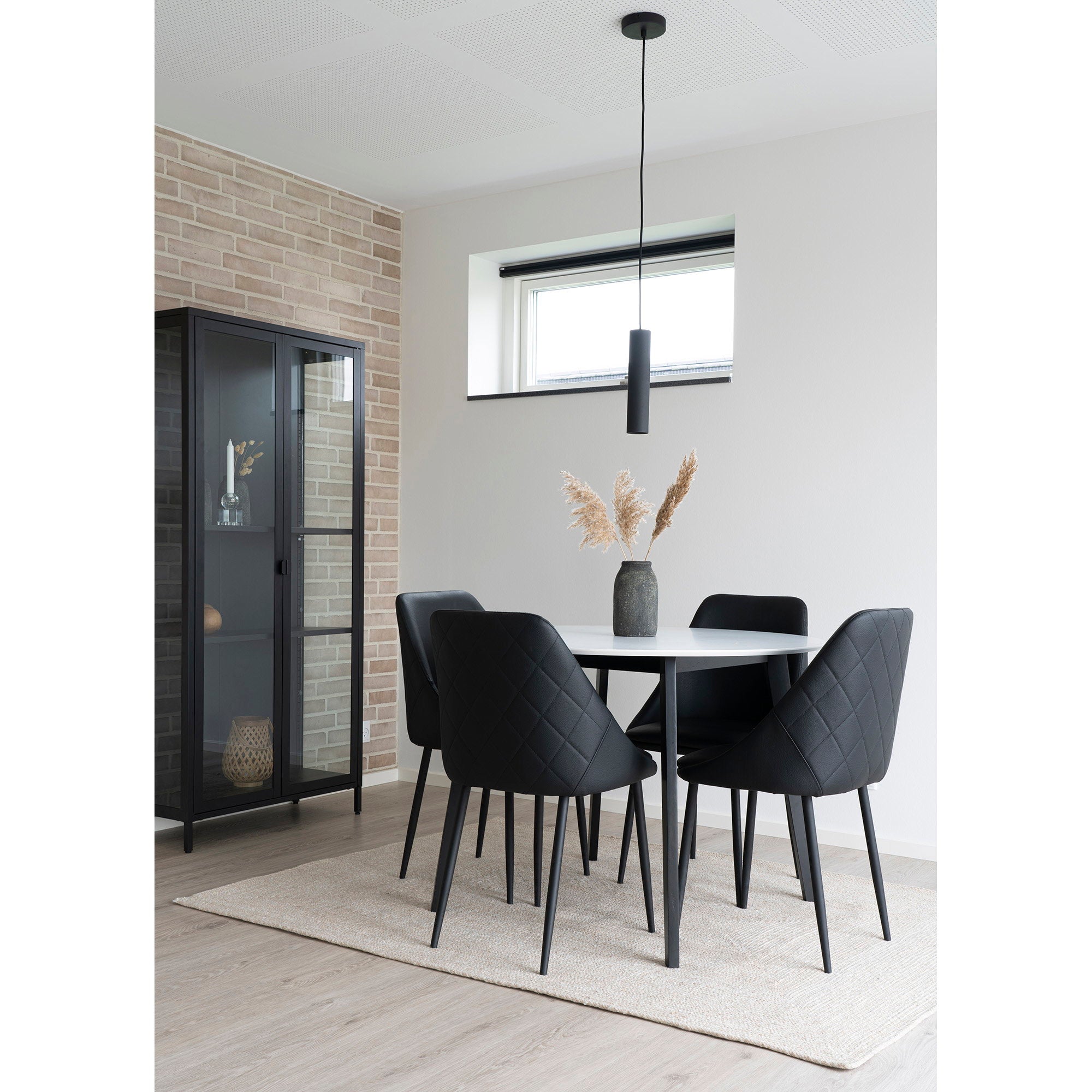 Paris Pendant - Pendant, metal, black ø6 cm