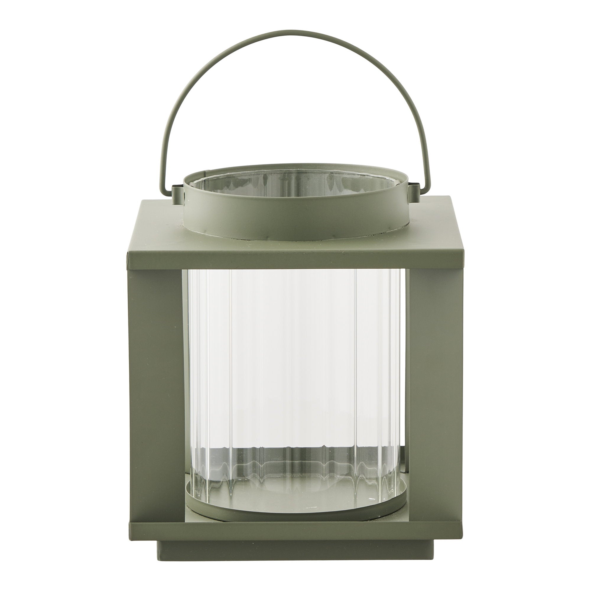 Lohals Laterne – Glas/Metall, grün, 18×18×20,5 cm
