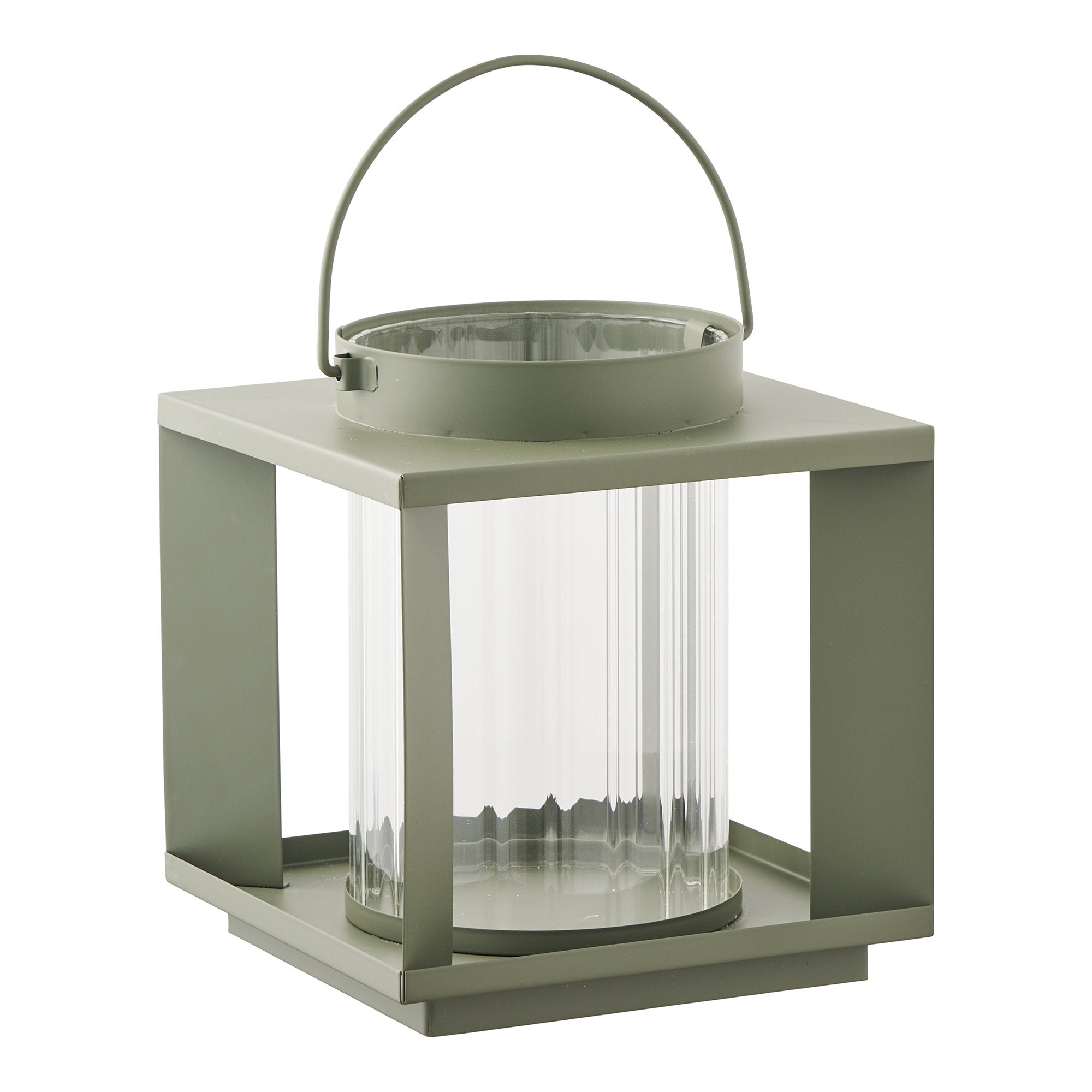 Lohals Laterne – Glas/Metall, grün, 18×18×20,5 cm