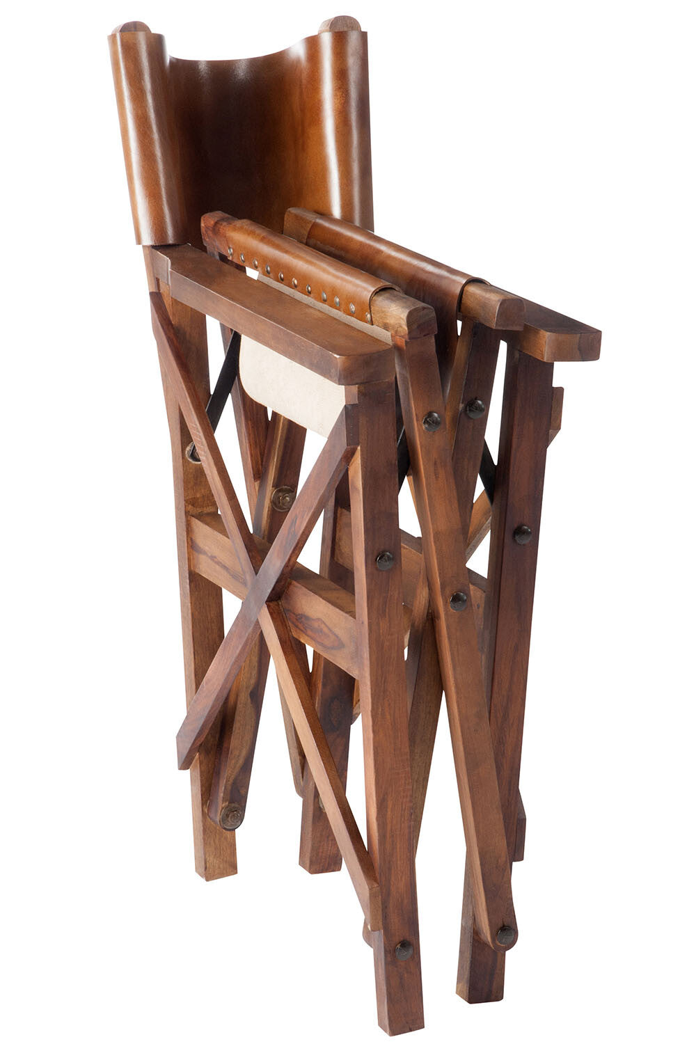 Direct Chair Biegsames Holz/Leder Cognac XX