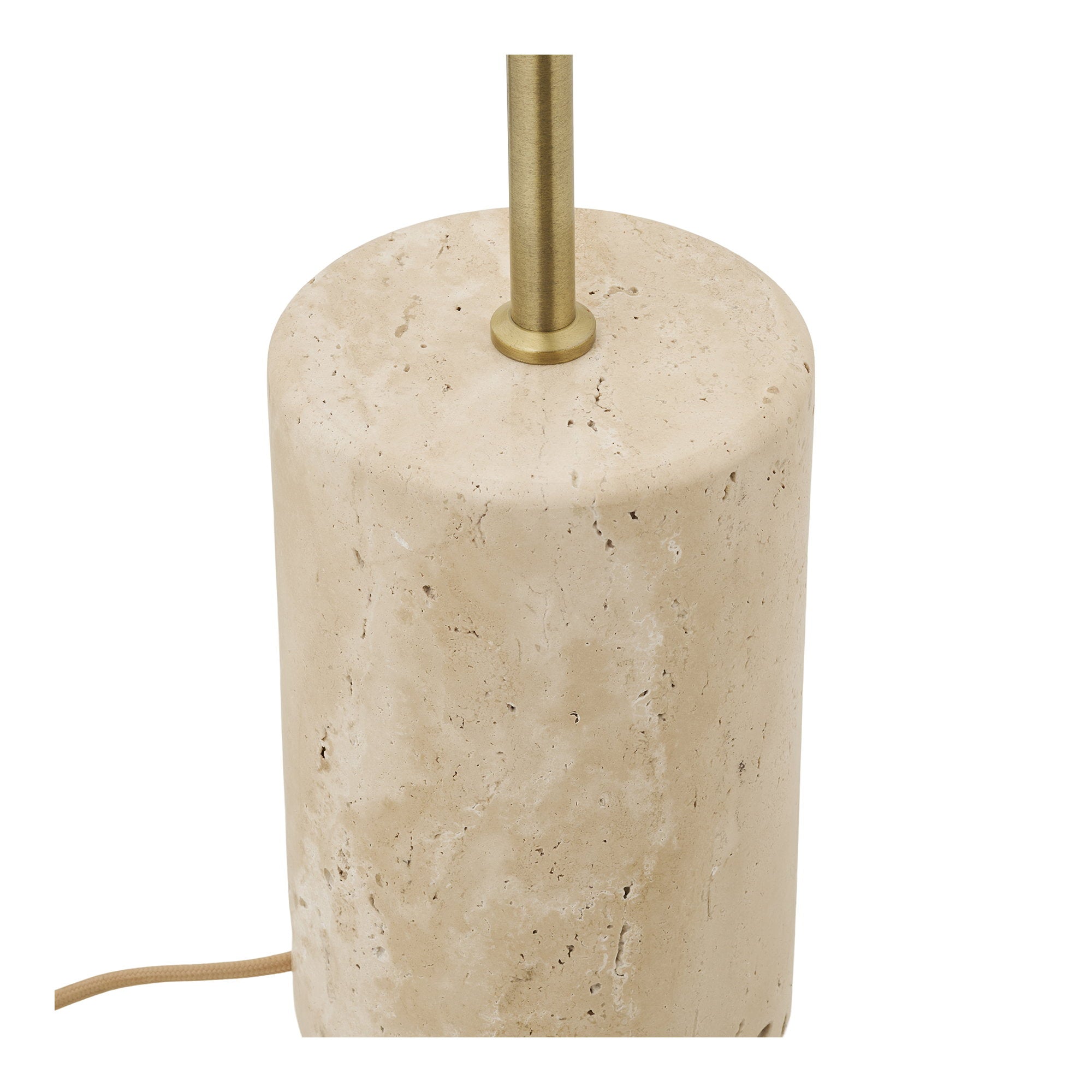 Sheffield Floor Lamp - Floor lamp, marble/metal, beige