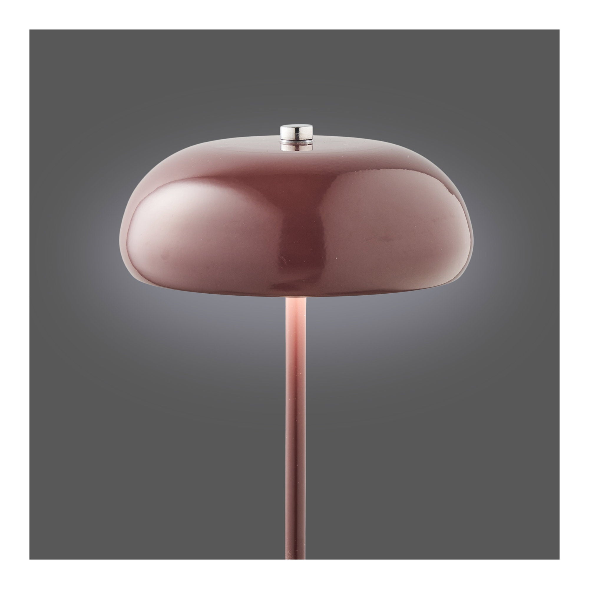 Margate Table Lamp - Tischleuchte, wiederaufladbar, Metall, bordeaux ø16 cm