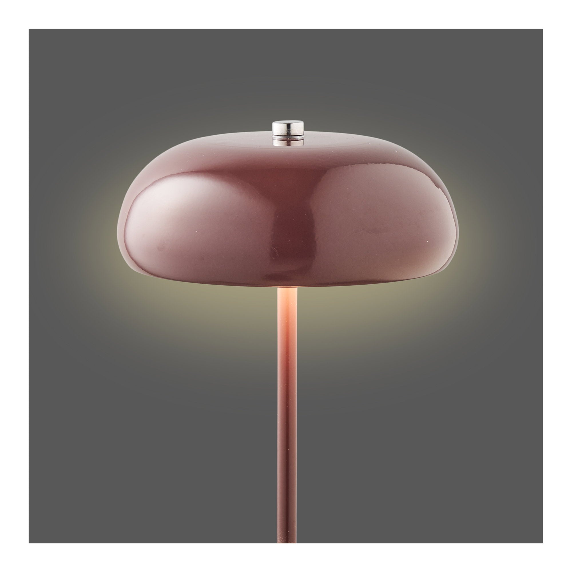 Margate Table Lamp - Tischleuchte, wiederaufladbar, Metall, bordeaux ø16 cm