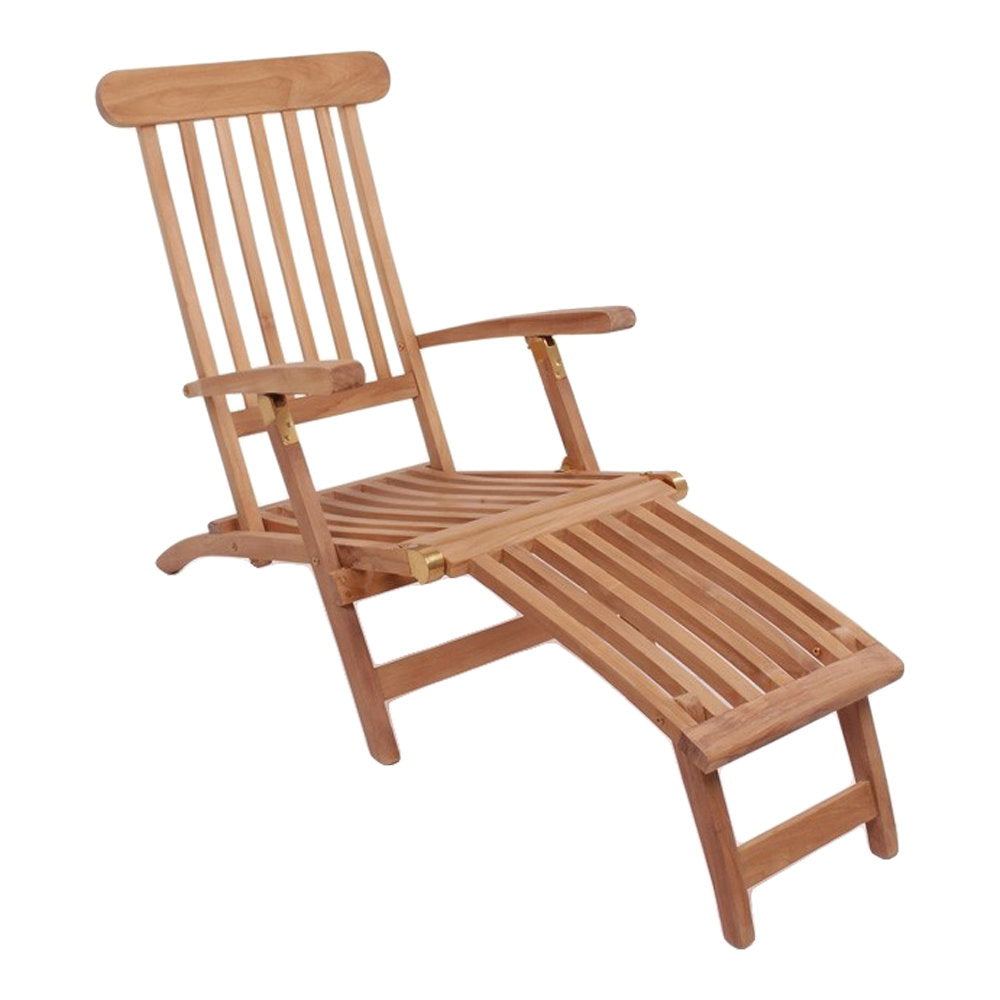 Liegestuhl Arrecife – Liegestuhl mit verstellbarer Rückenlehne, Teak, natur