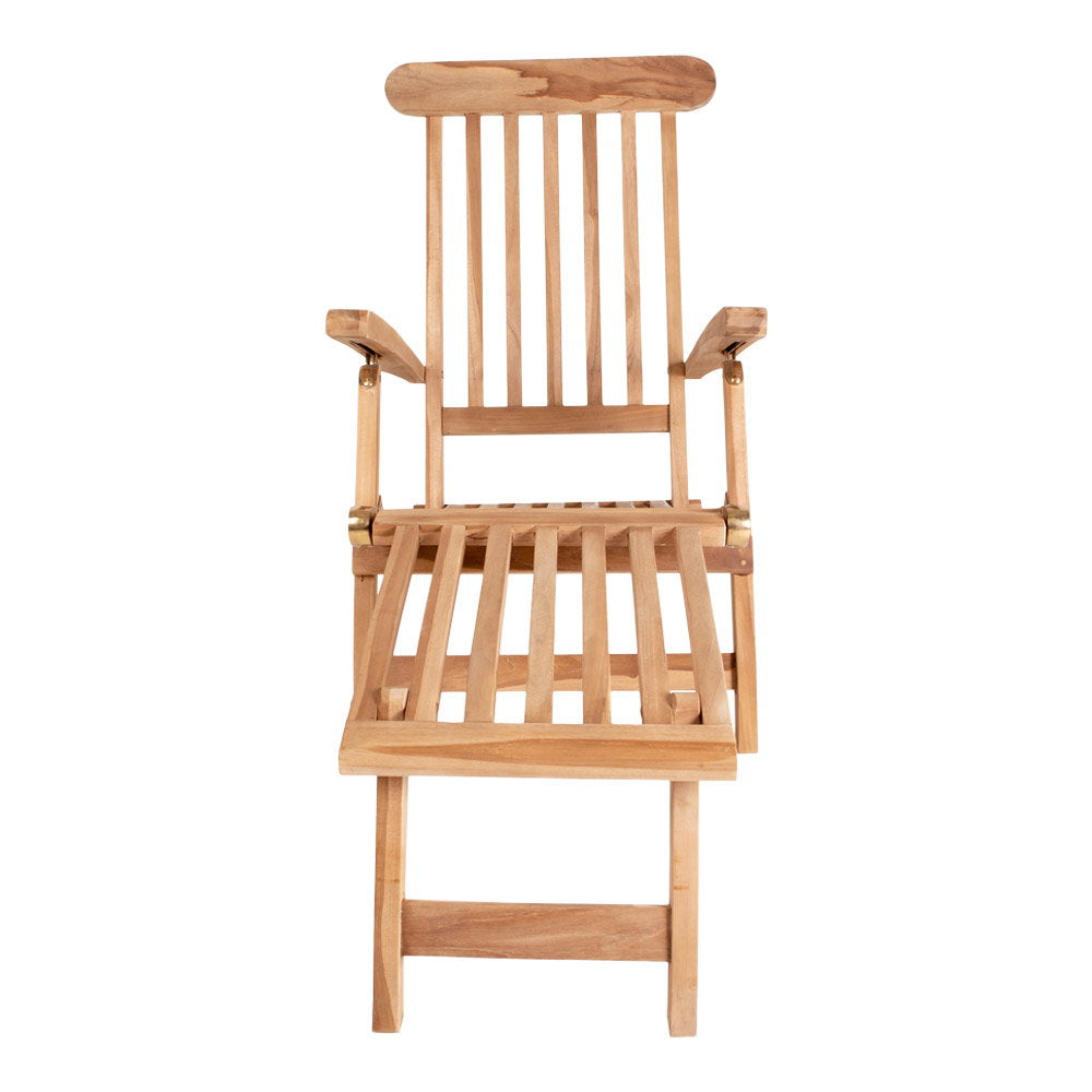 Liegestuhl Arrecife – Liegestuhl mit verstellbarer Rückenlehne, Teak, natur