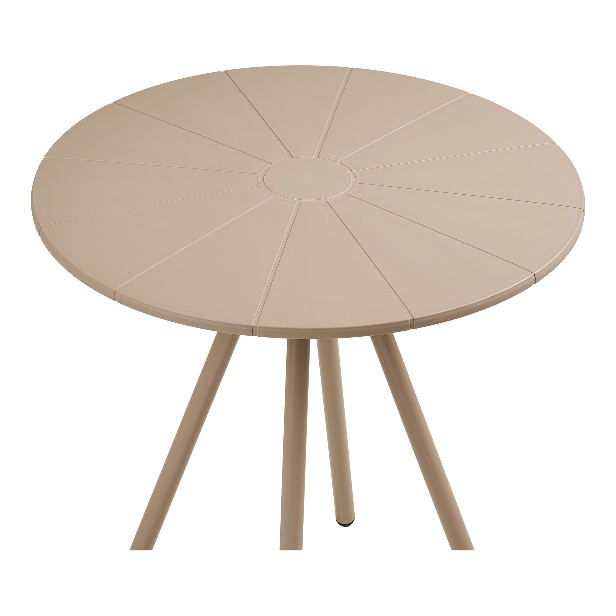 Barletta Bistro Table - Bistro table, polypropylen/steel, taupe, ø70x73,5 cm