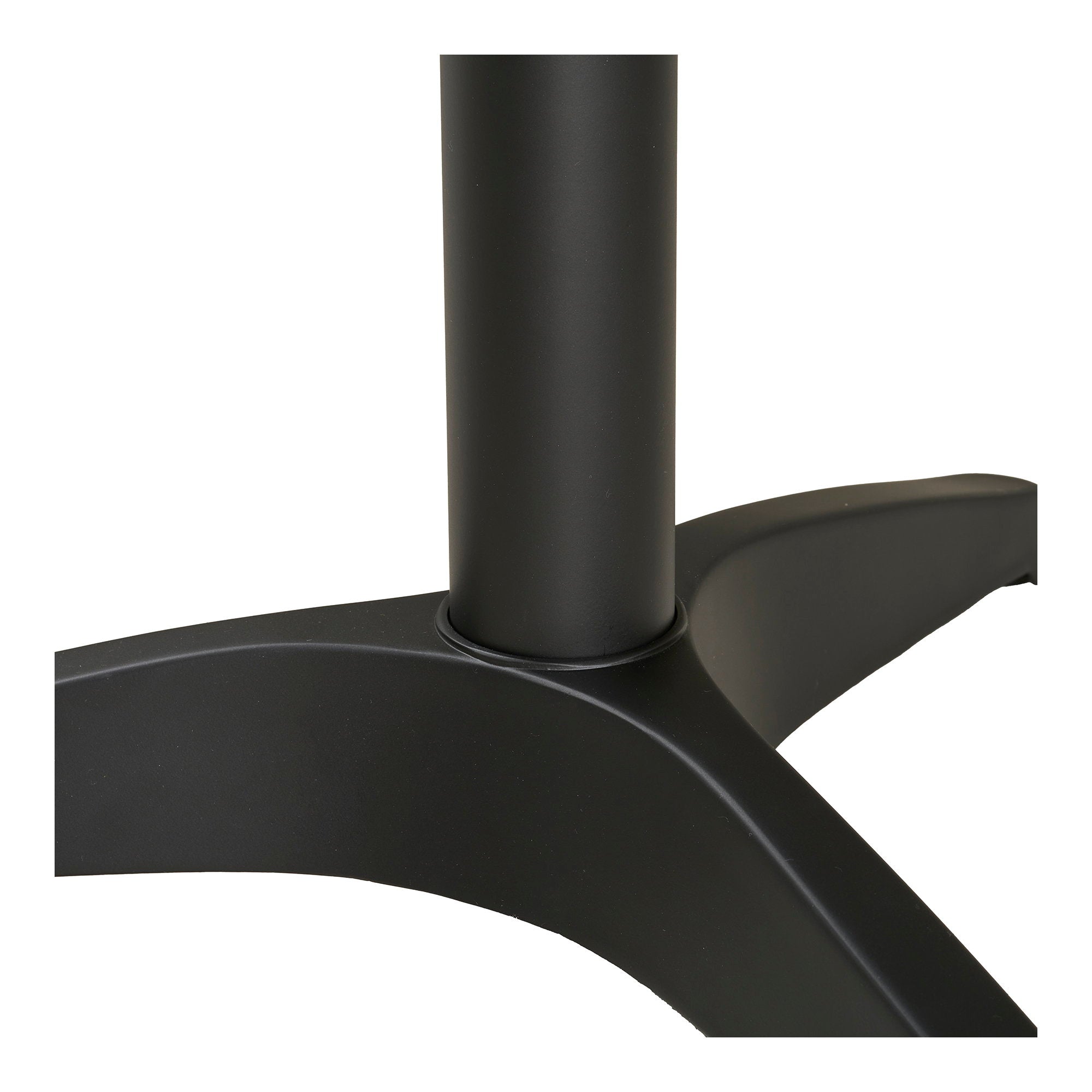 Bistrotisch - Bistrotisch, Marmoroptik, weiß mit goldenem Rand, schwarze Beine, Aluminium ø60x73 cm