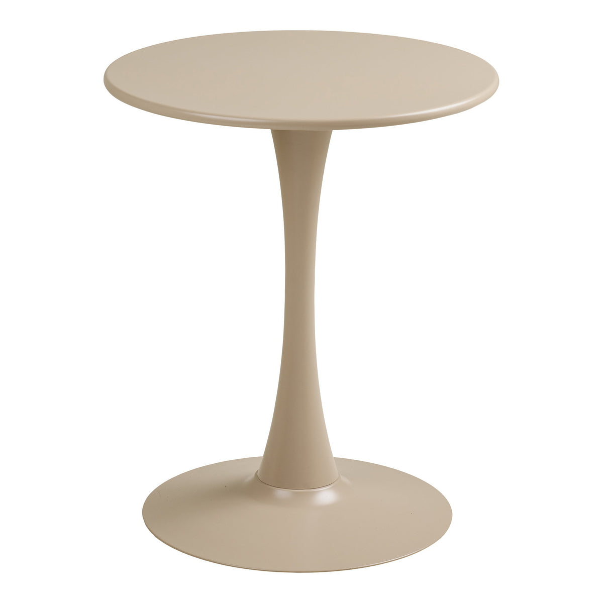 Meira Bistrotisch - Bistrotisch, Stahl, Taupe, ø60x72 cm