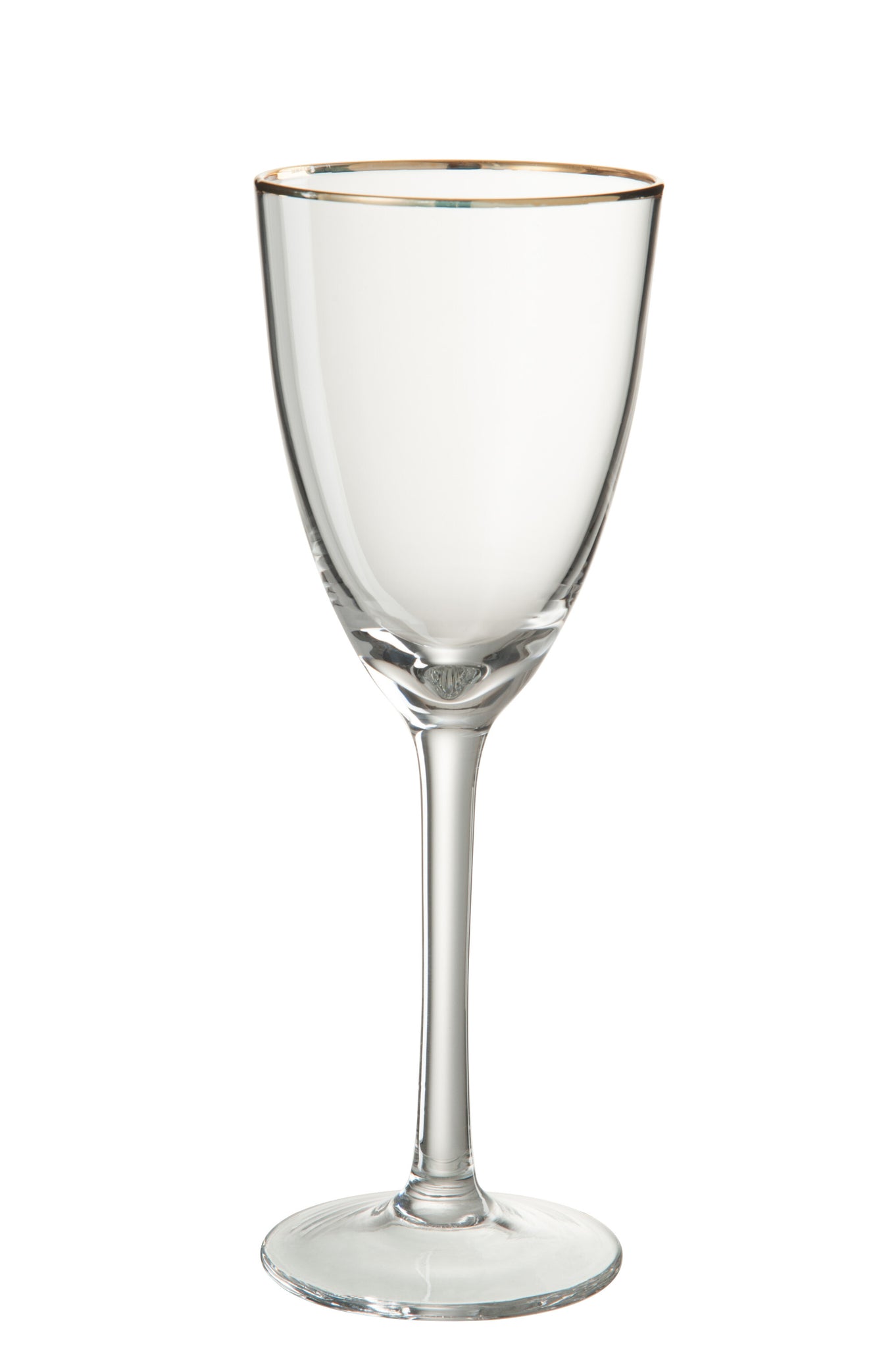 Wine Glass Red Wine Golden Border Glass Transparent/Gold